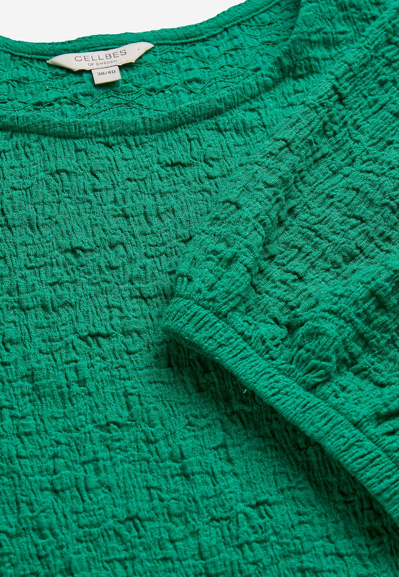 Trikåtopp med struktur