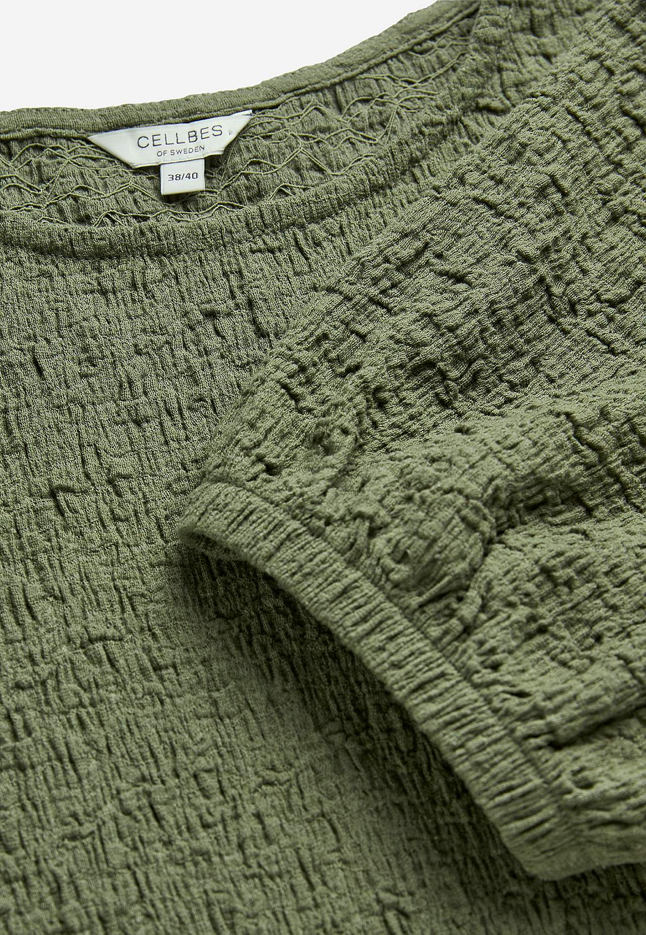 Trikåklänning med struktur