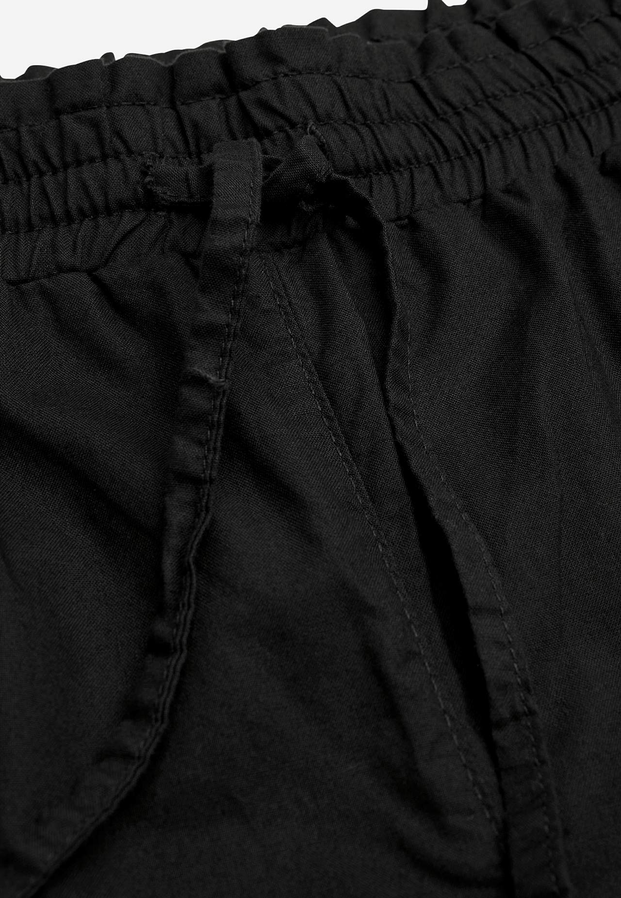 Shorts i tvättad bomull