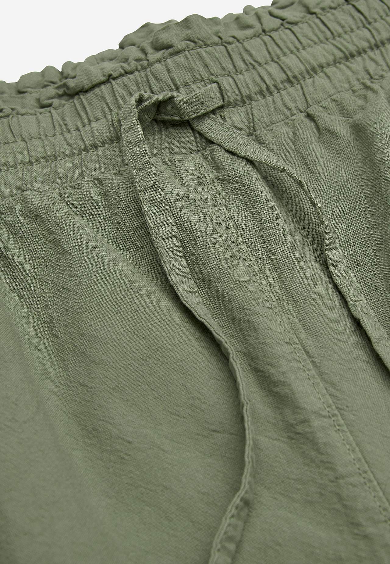 Shorts i tvättad bomull