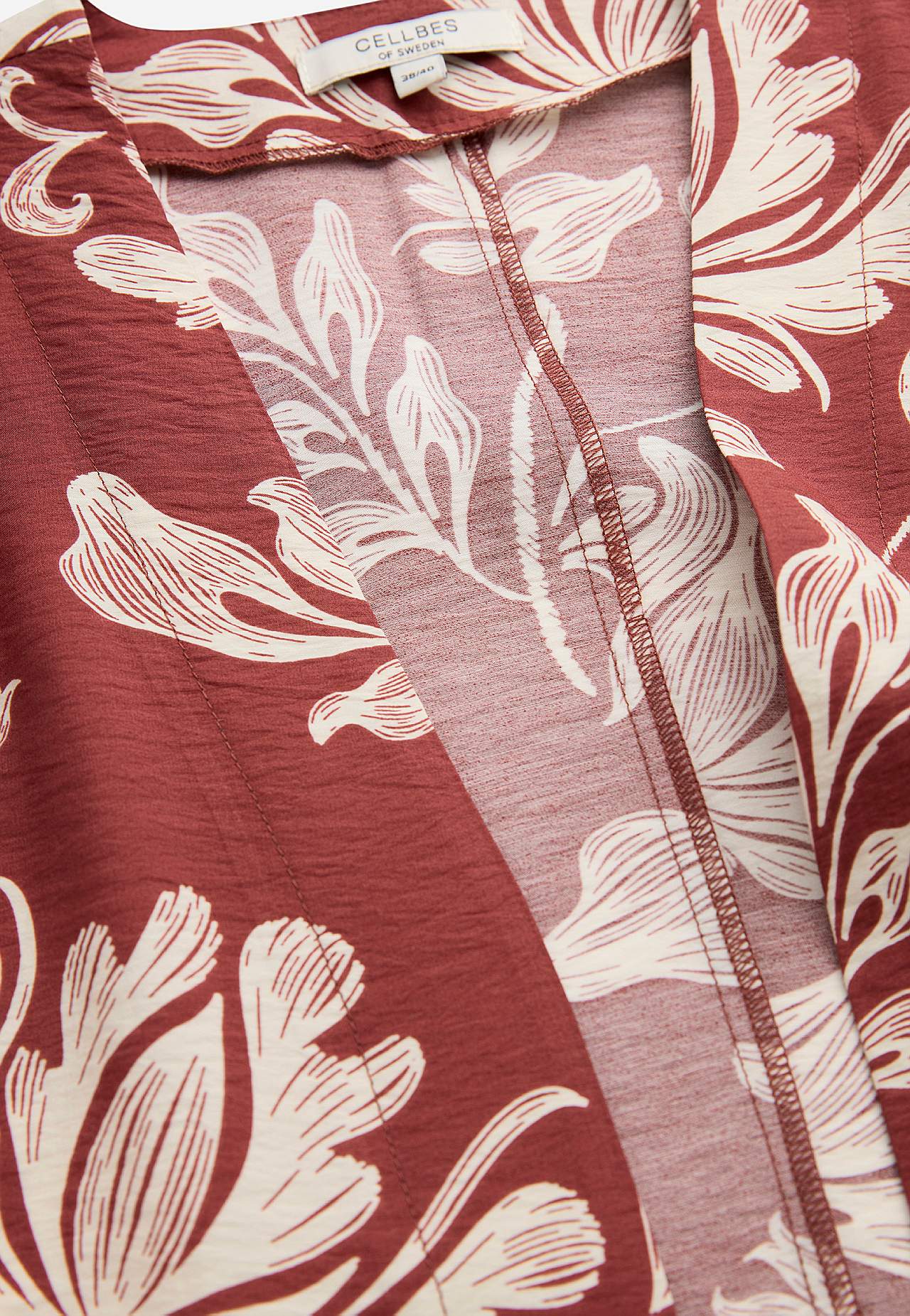 Öppen kaftan med fickor