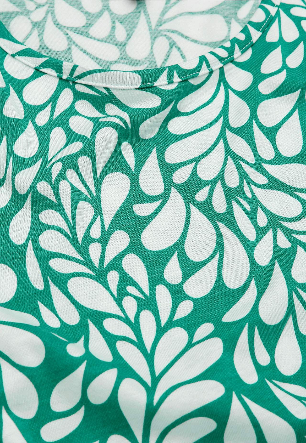 Trikåklänning med volang