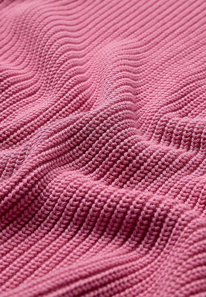 Ribbstickad bomullströja