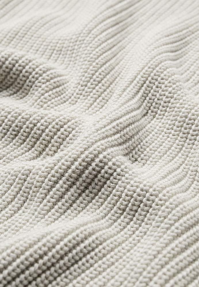 Ribbstickad bomullströja