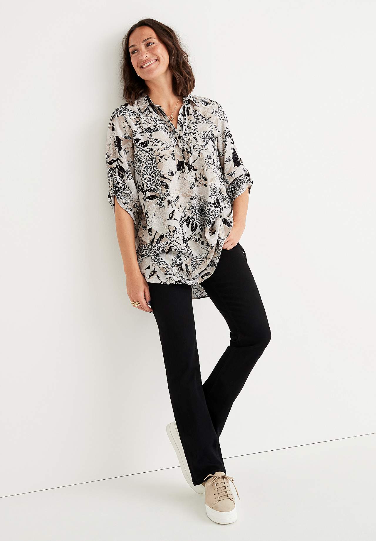 Tunika med 3/4-ärmar