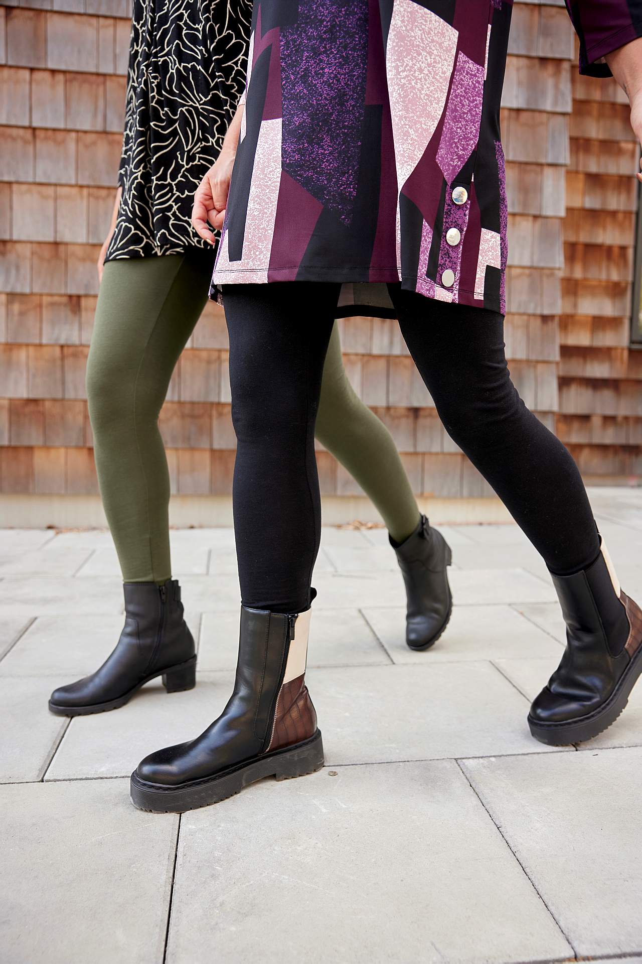 Leggings i bomull 2-pack