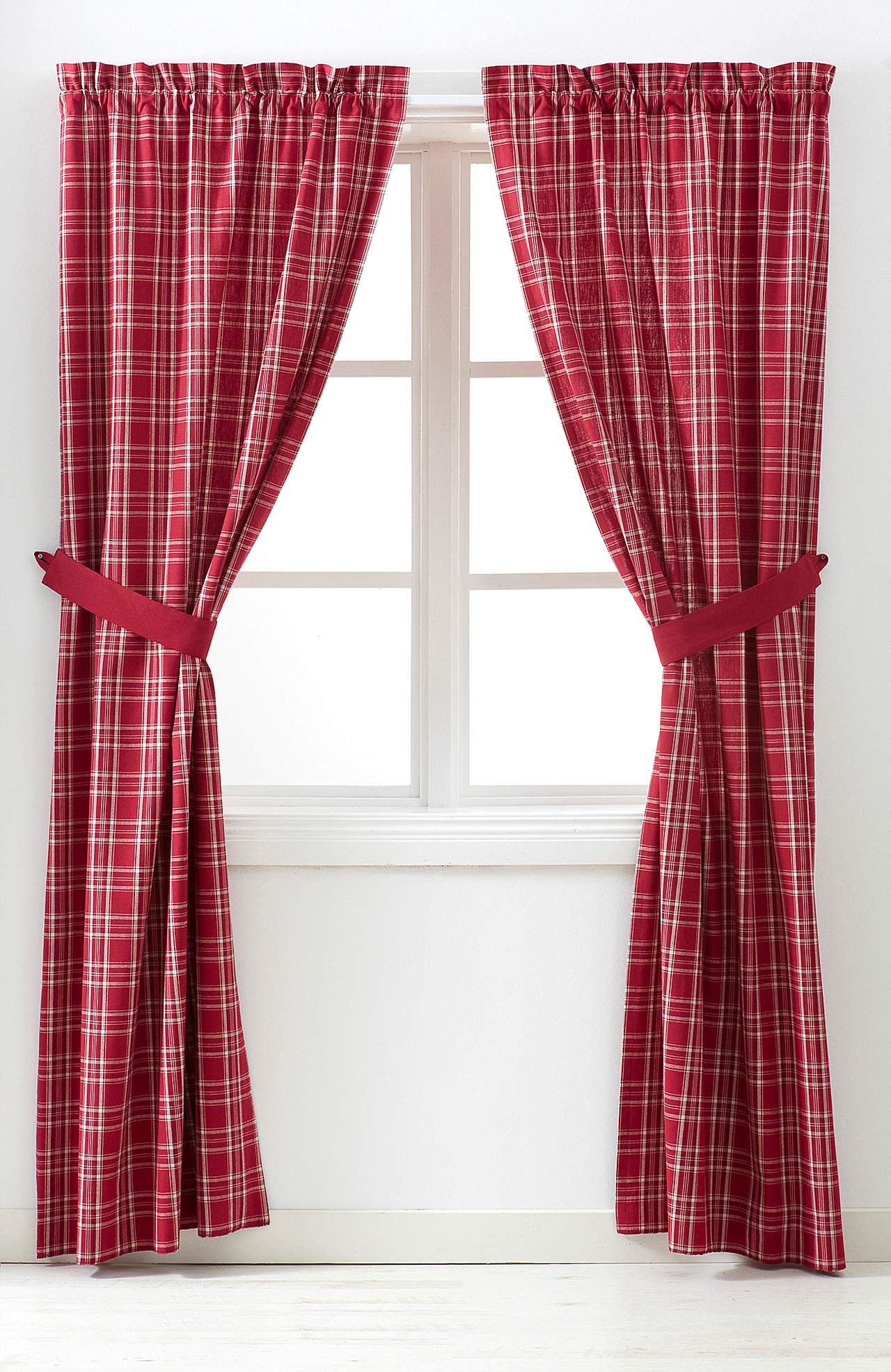 Rutiga julgardiner X-mas check 2-pack