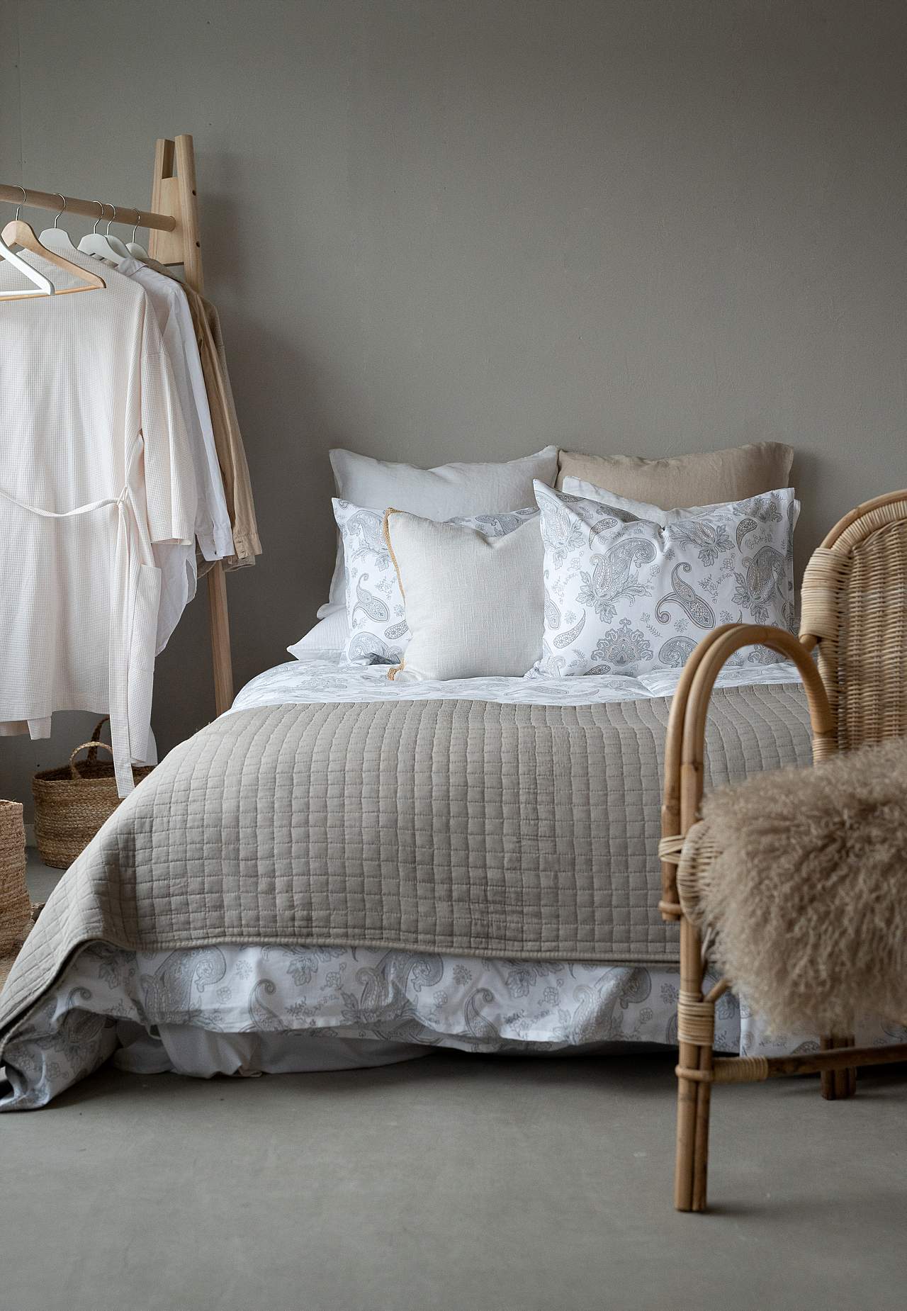 Paisleymönstrat påslakanset 150x210 cm Tilly