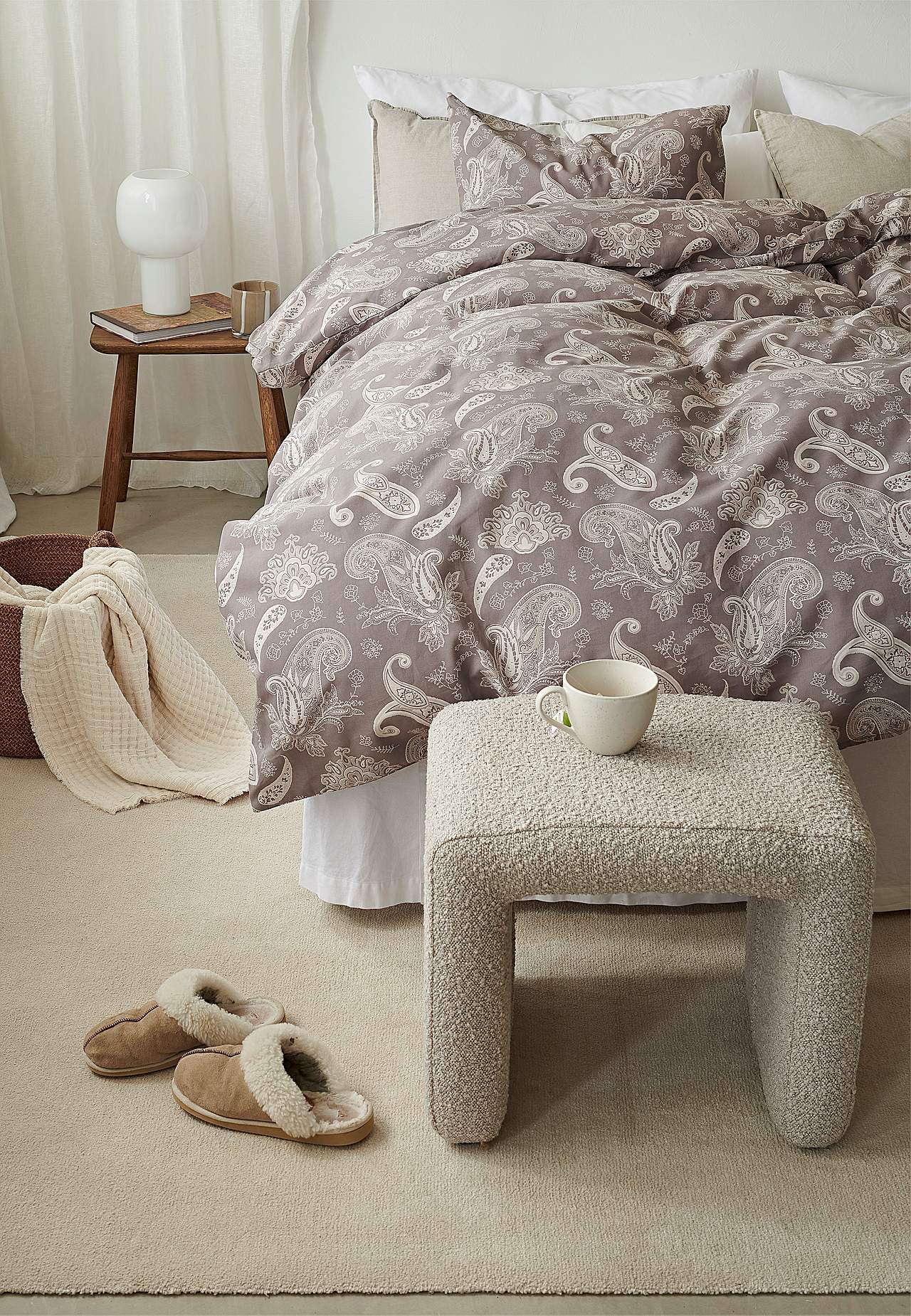 Paisleymönstrat påslakanset 150x210 cm Tilly