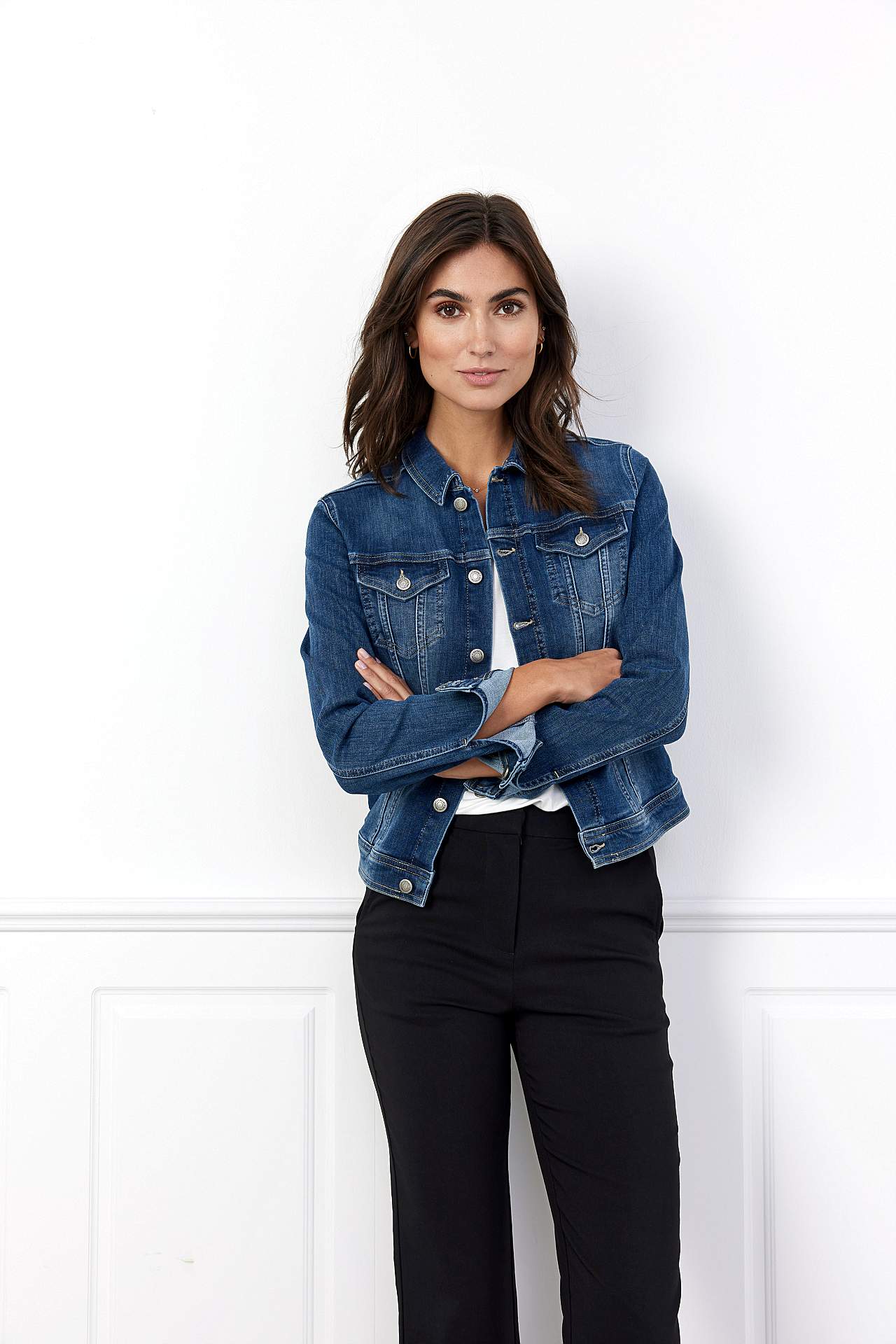 Figursydd jeansjacka