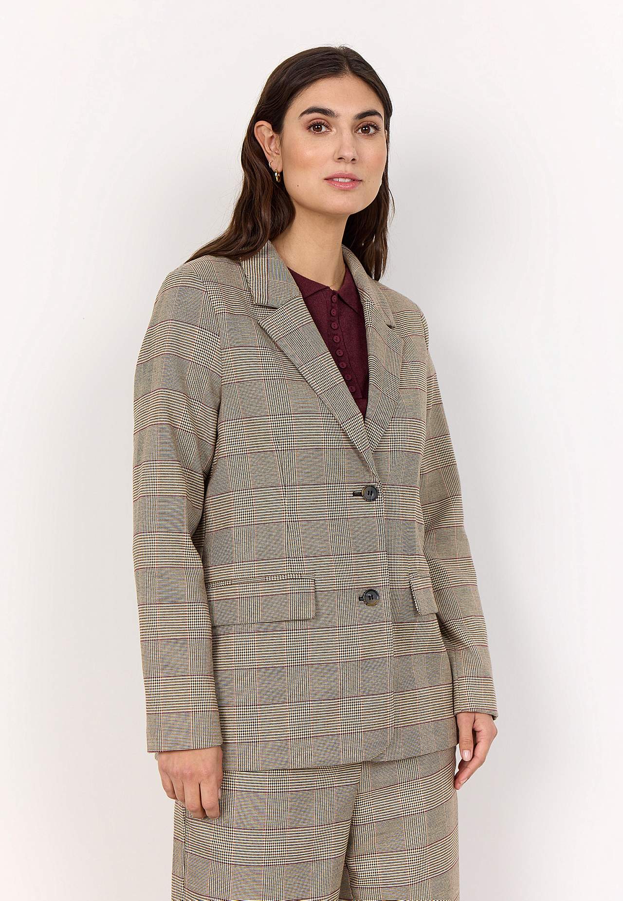 Pepitarutig, vävd kavaj