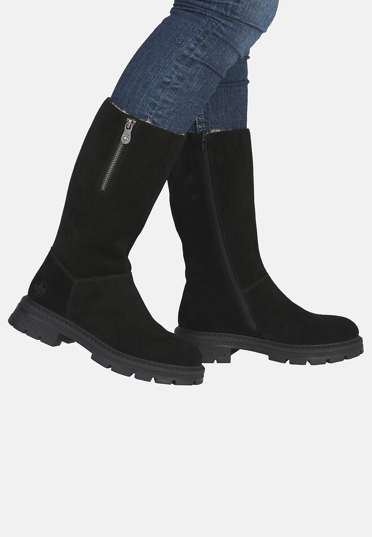 Vinterstövel i mocka