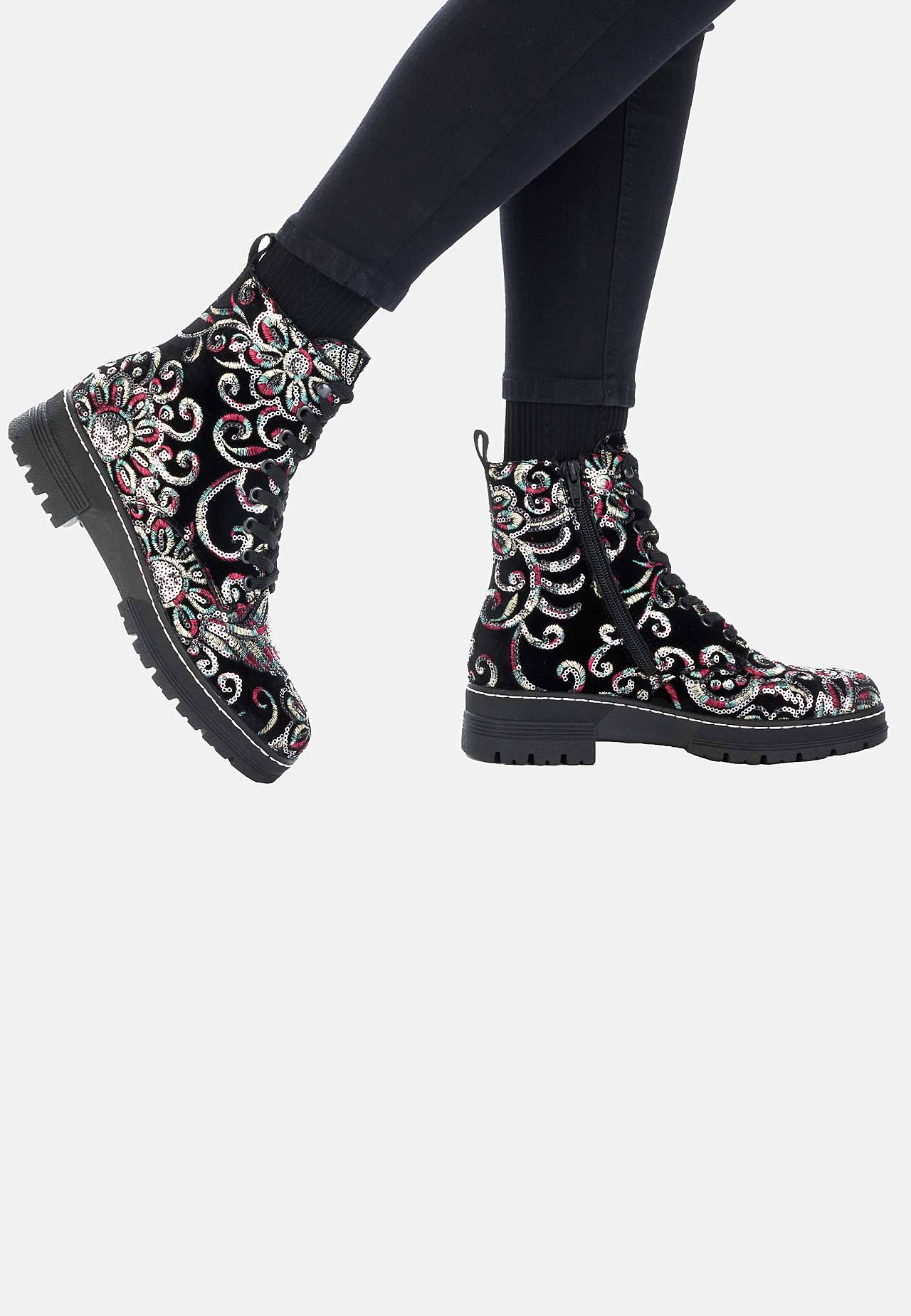 Känga med paljetter