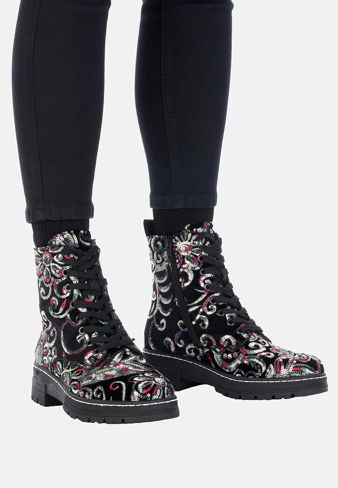 Känga med paljetter