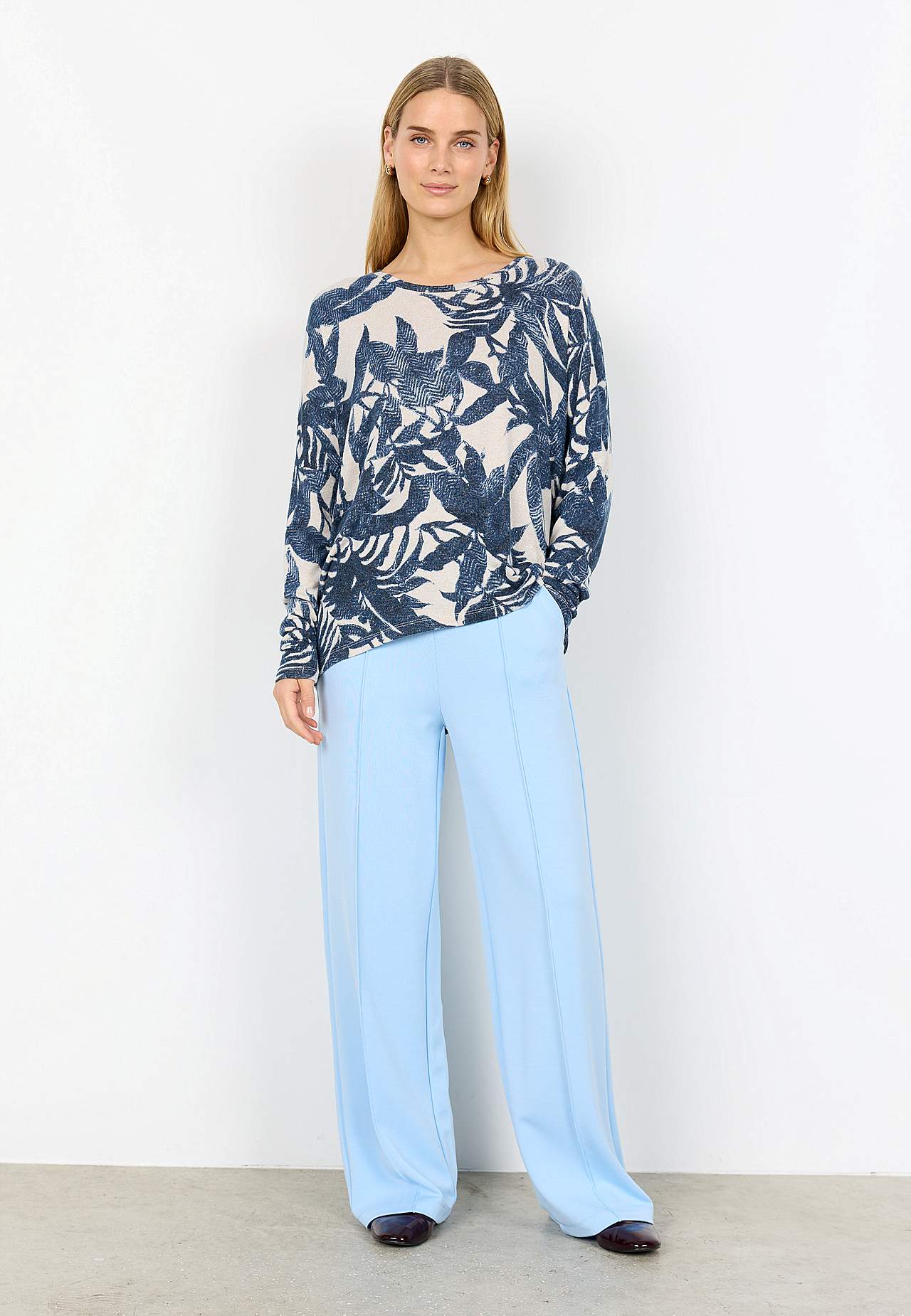 Supermjuk, mönstrad trikåtopp