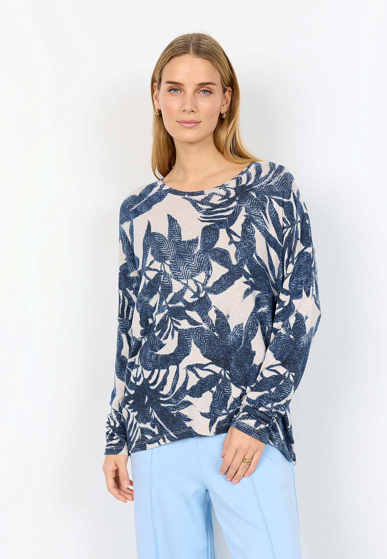 Supermjuk, mönstrad trikåtopp