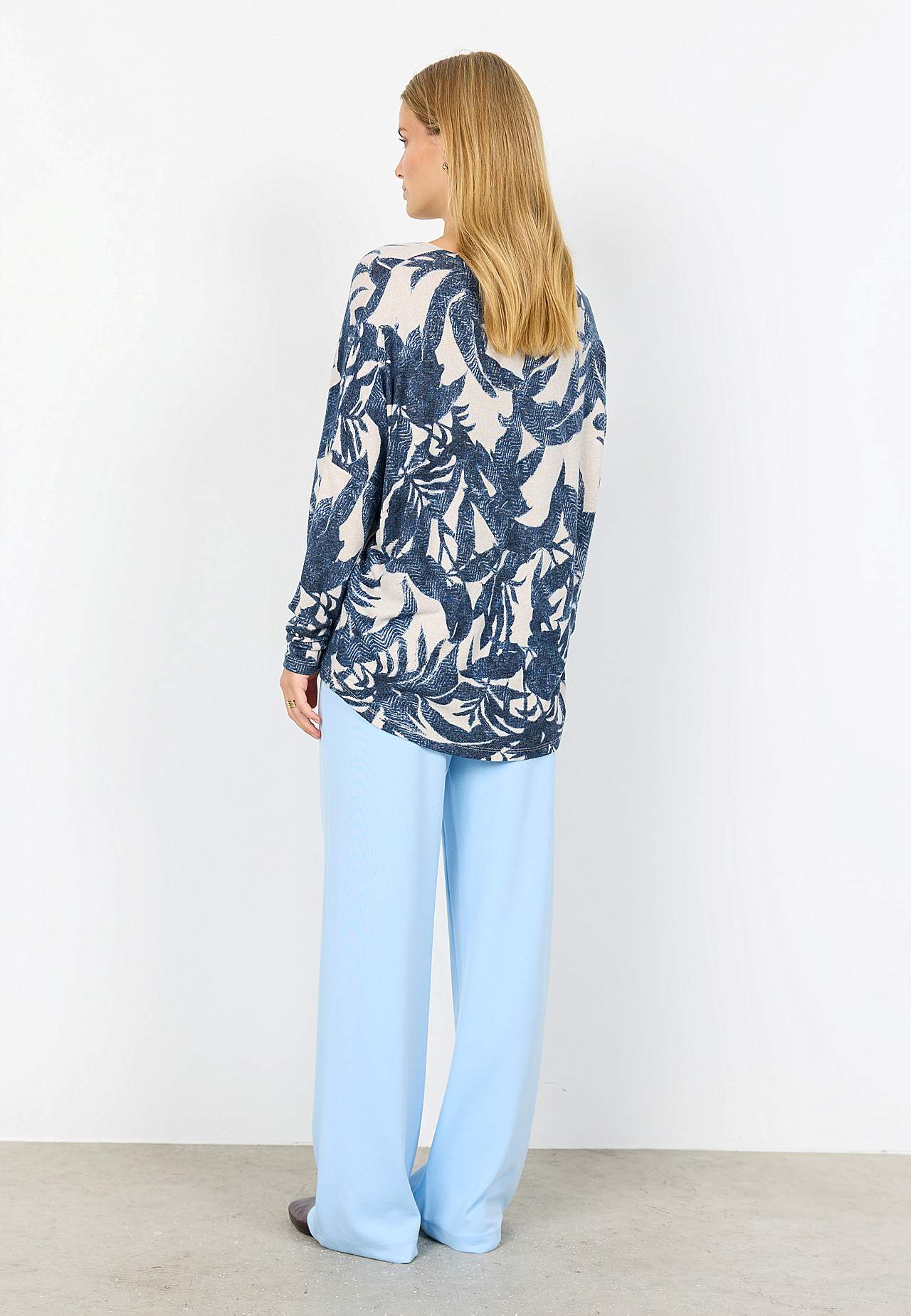 Supermjuk, mönstrad trikåtopp