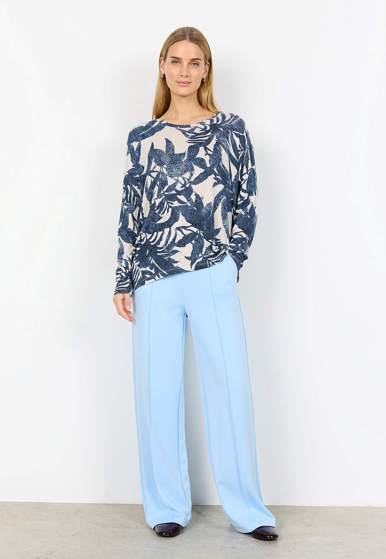 Supermjuk, mönstrad trikåtopp