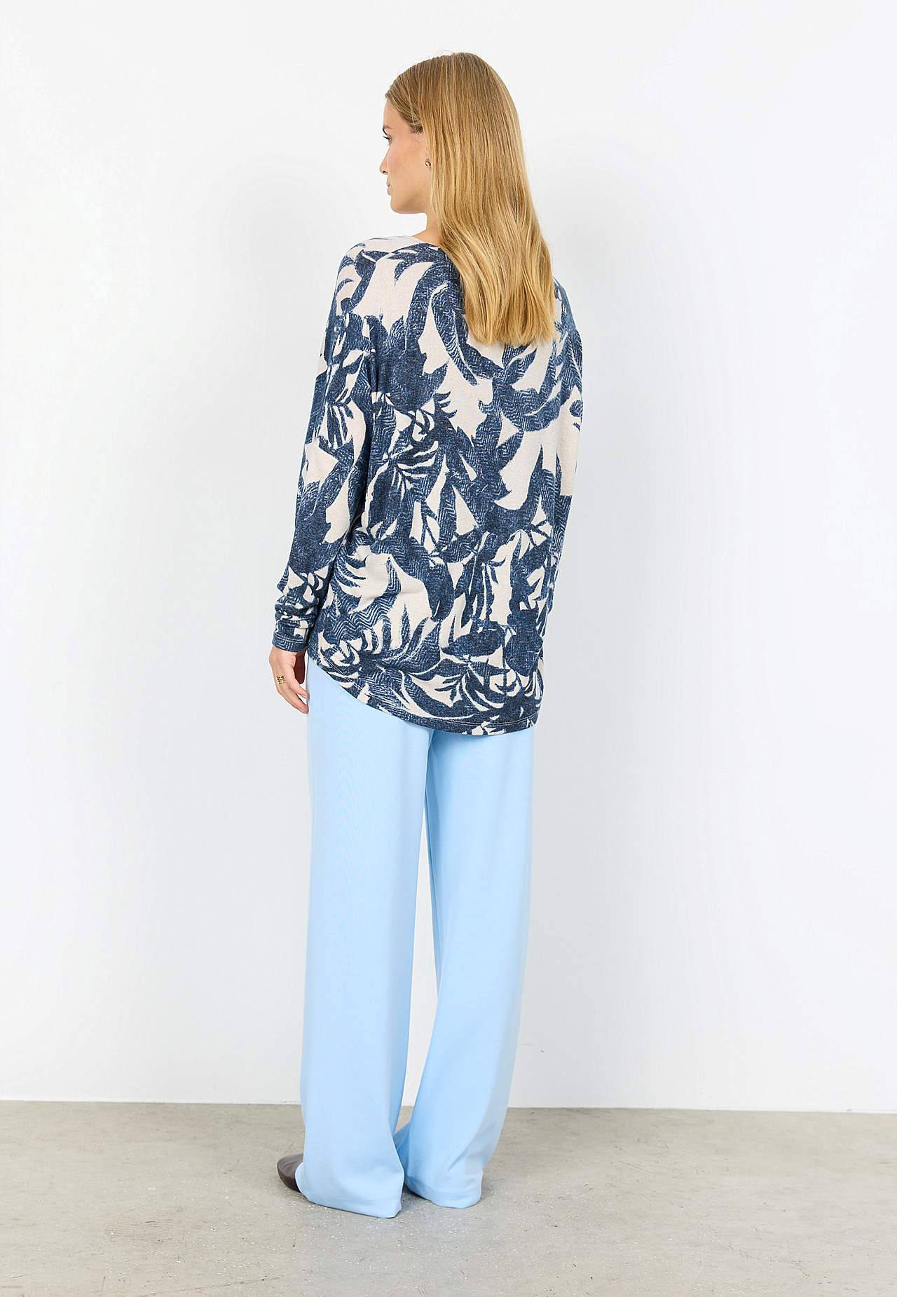 Supermjuk, mönstrad trikåtopp