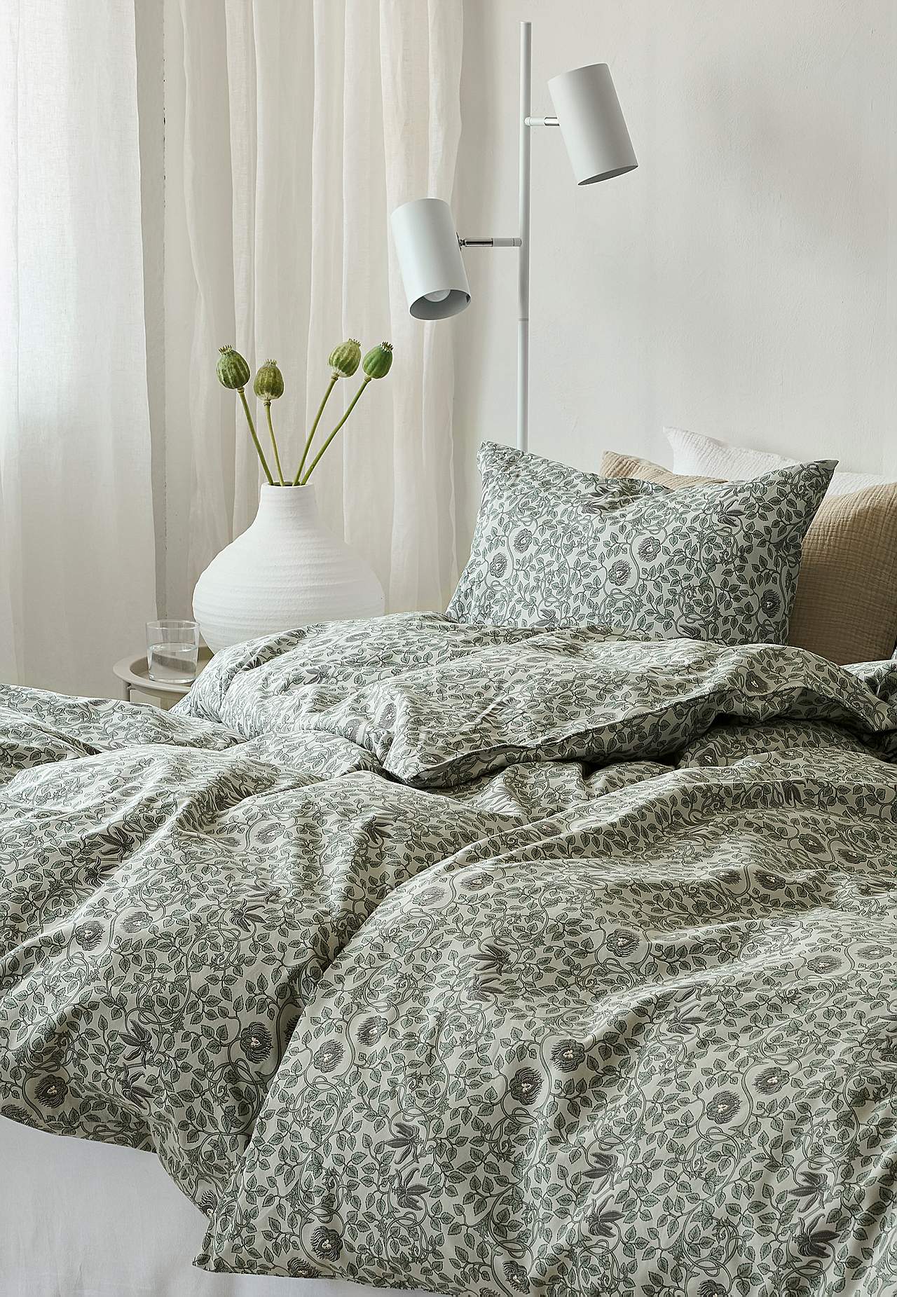 Småblommigt påslakanset 150x210 cm