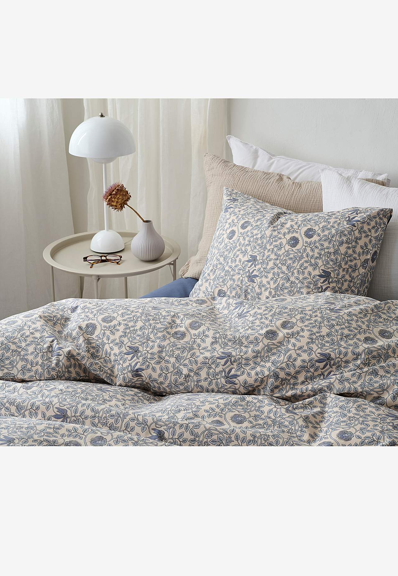 Småblommigt påslakanset 150x210 cm