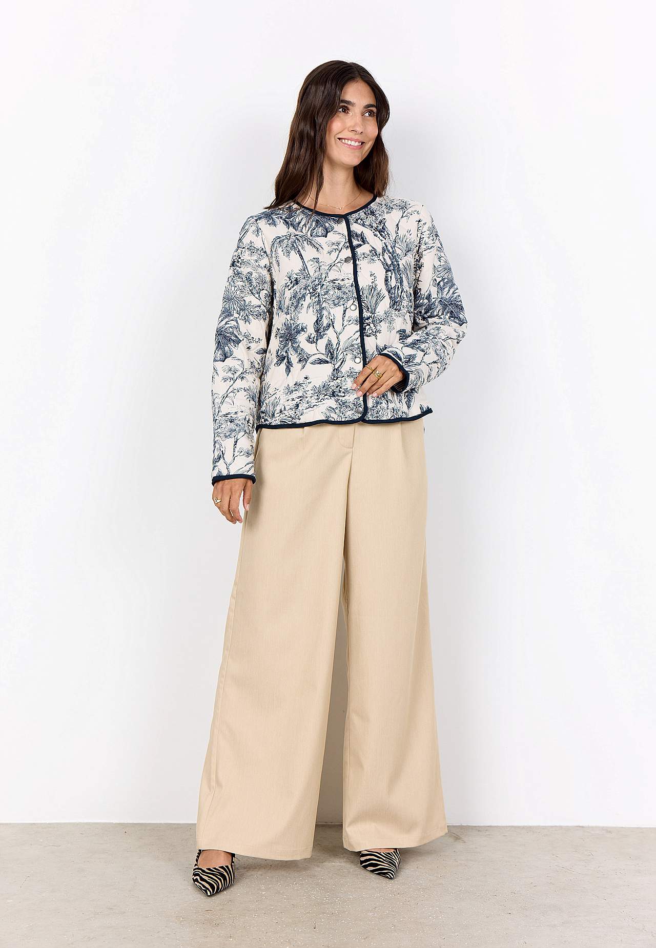 Vändbar, quiltad jacka