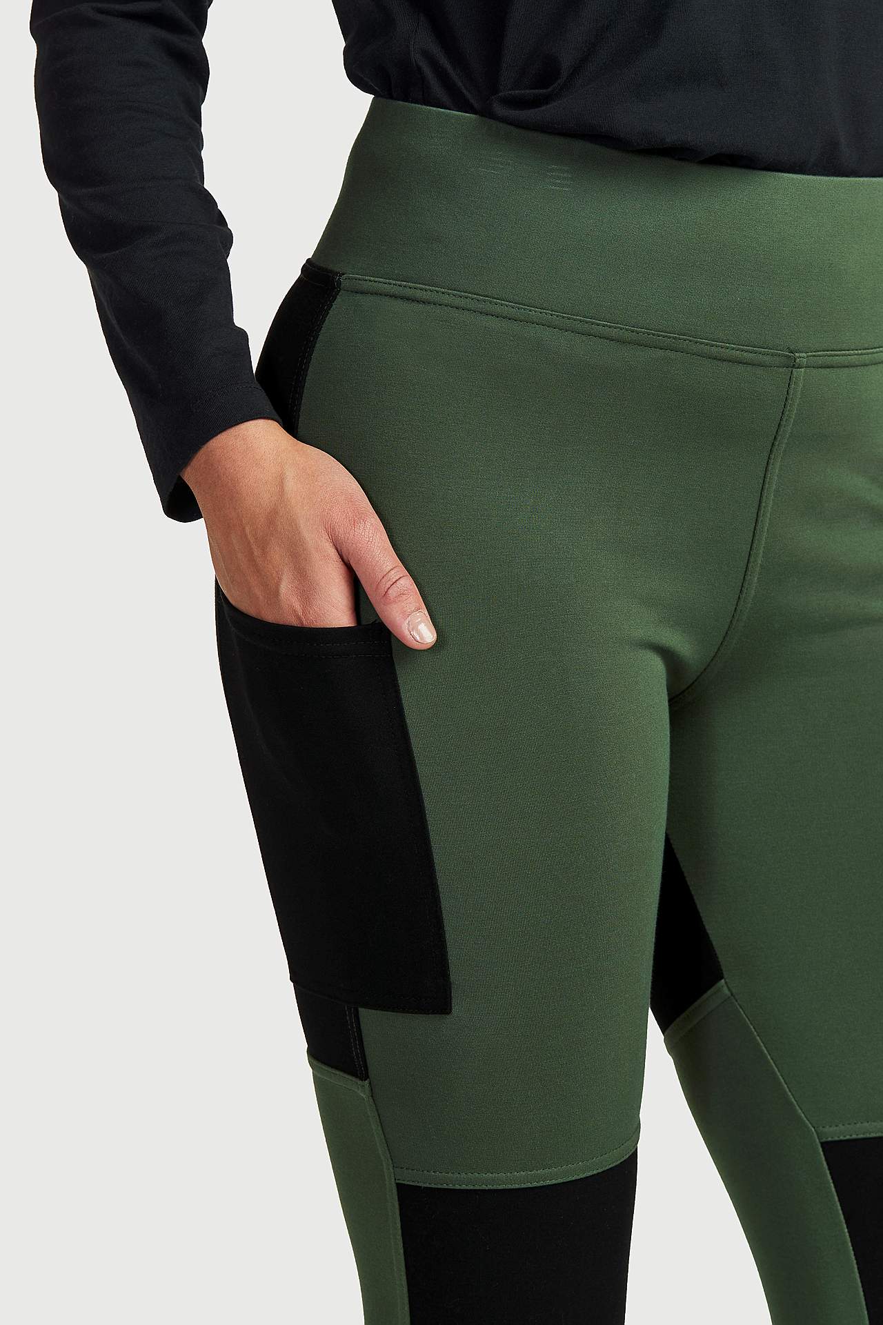 Leggings med sidfickor