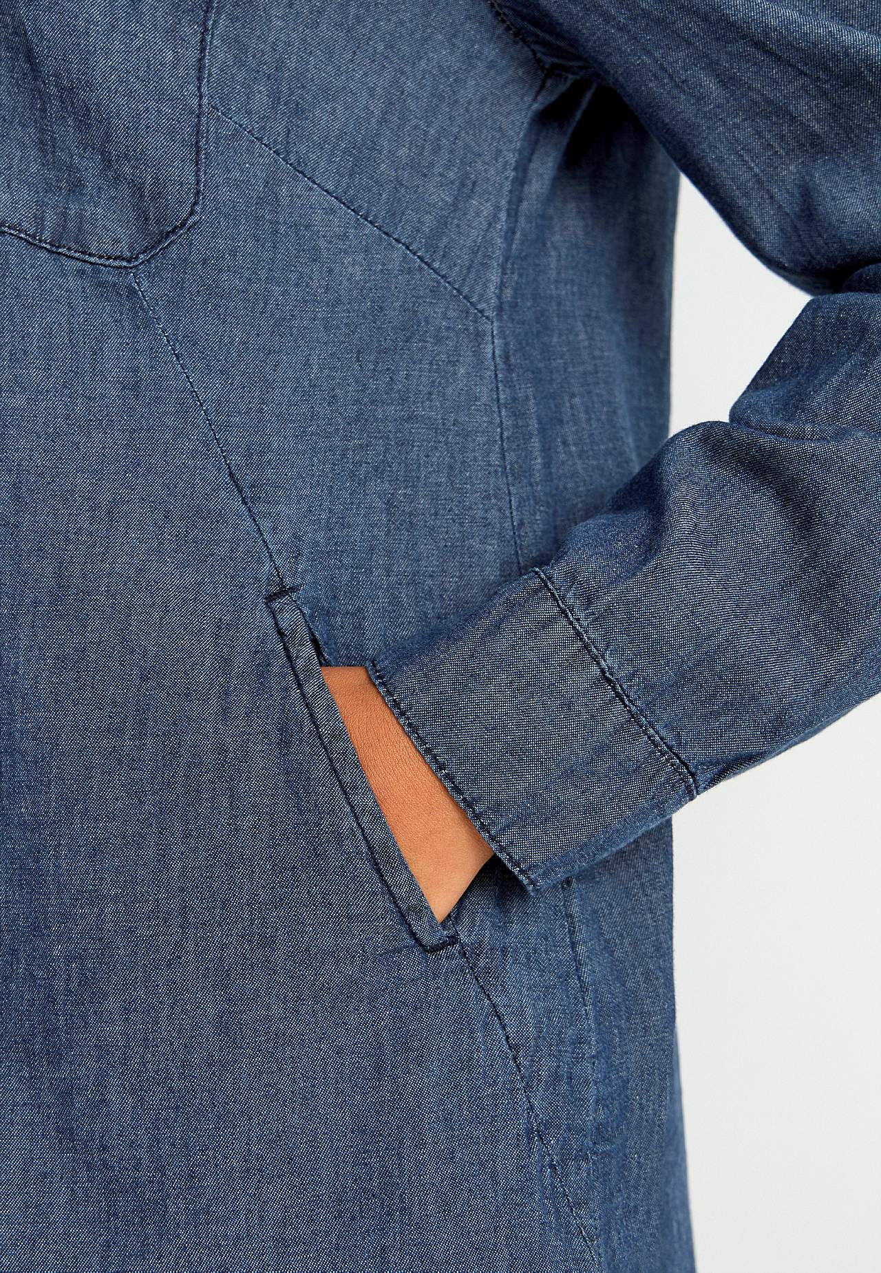 Lång jeansskjorta