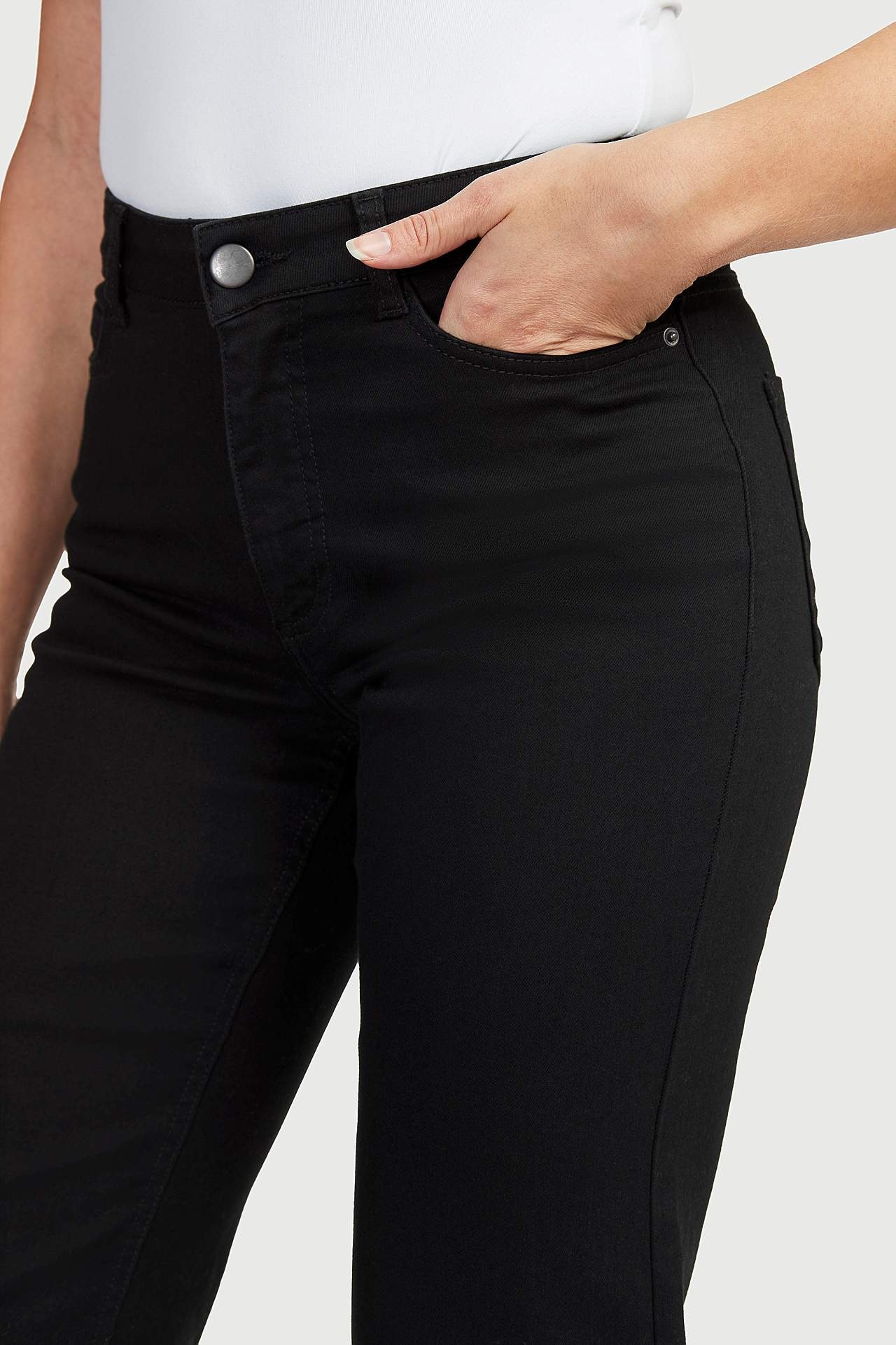 Ankellånga stretchjeans Adina