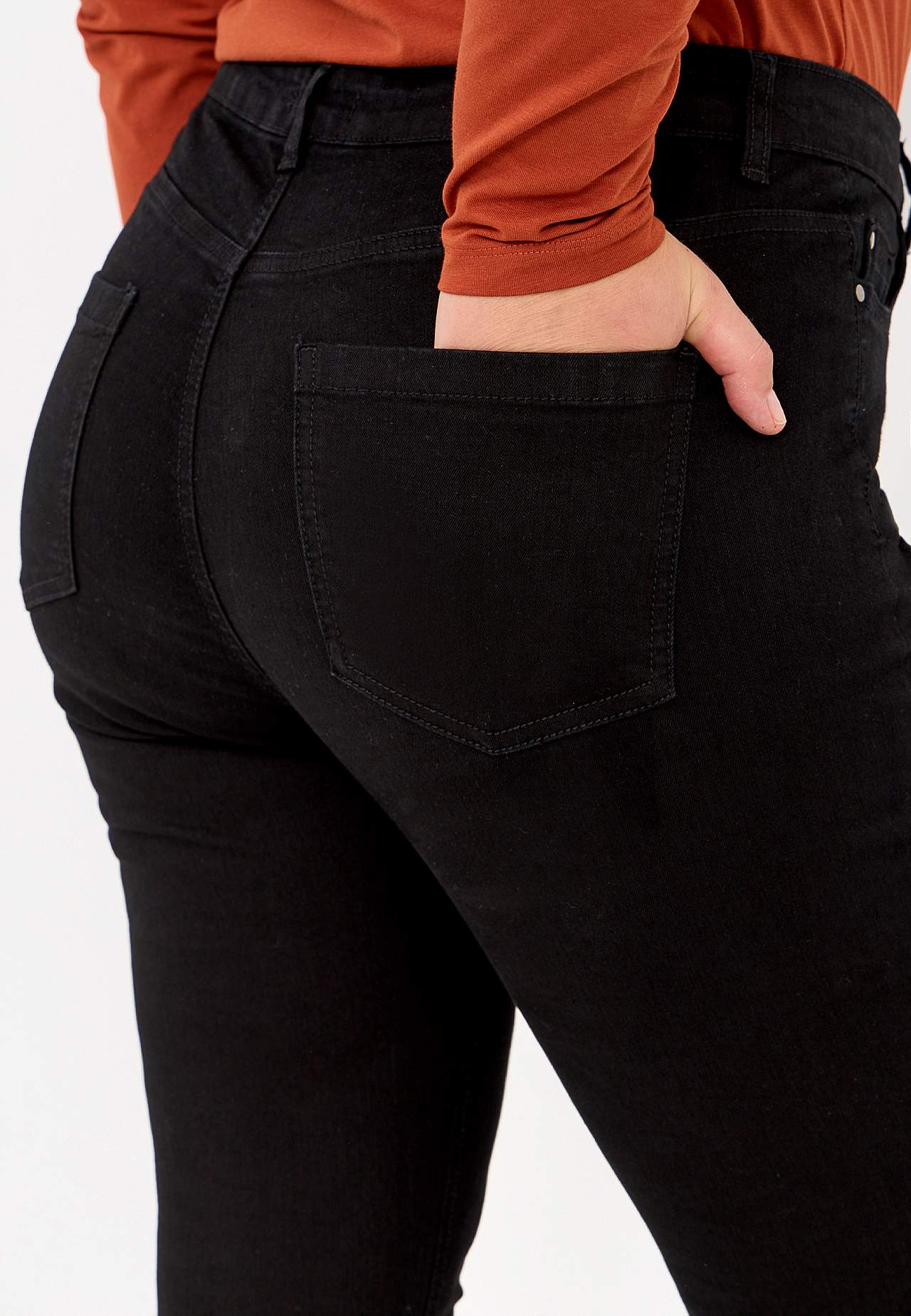 Stretchjeans med rakt ben - tre längder