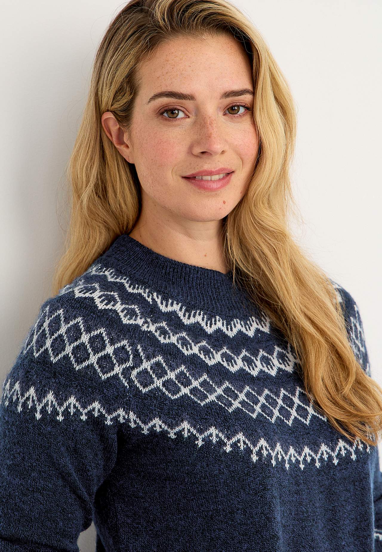 Jacquardmönstrad tröja Jacqueline