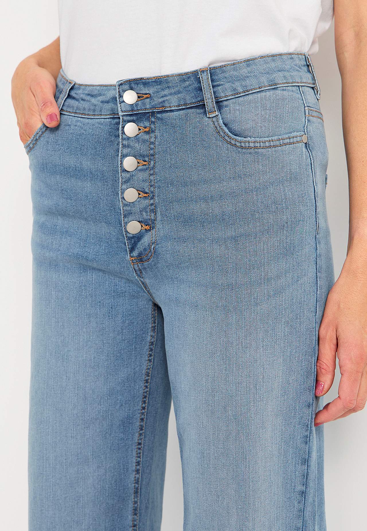Stretchjeans med hög midja