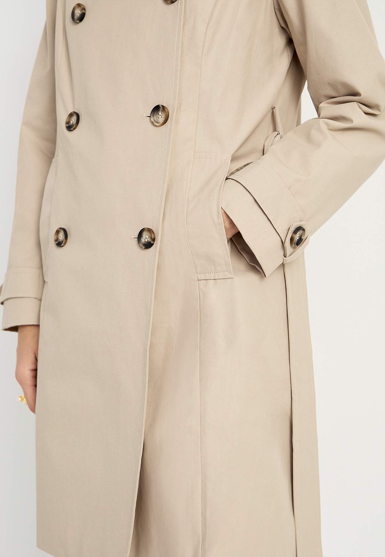 Dubbelknäppt trenchcoat Tracy