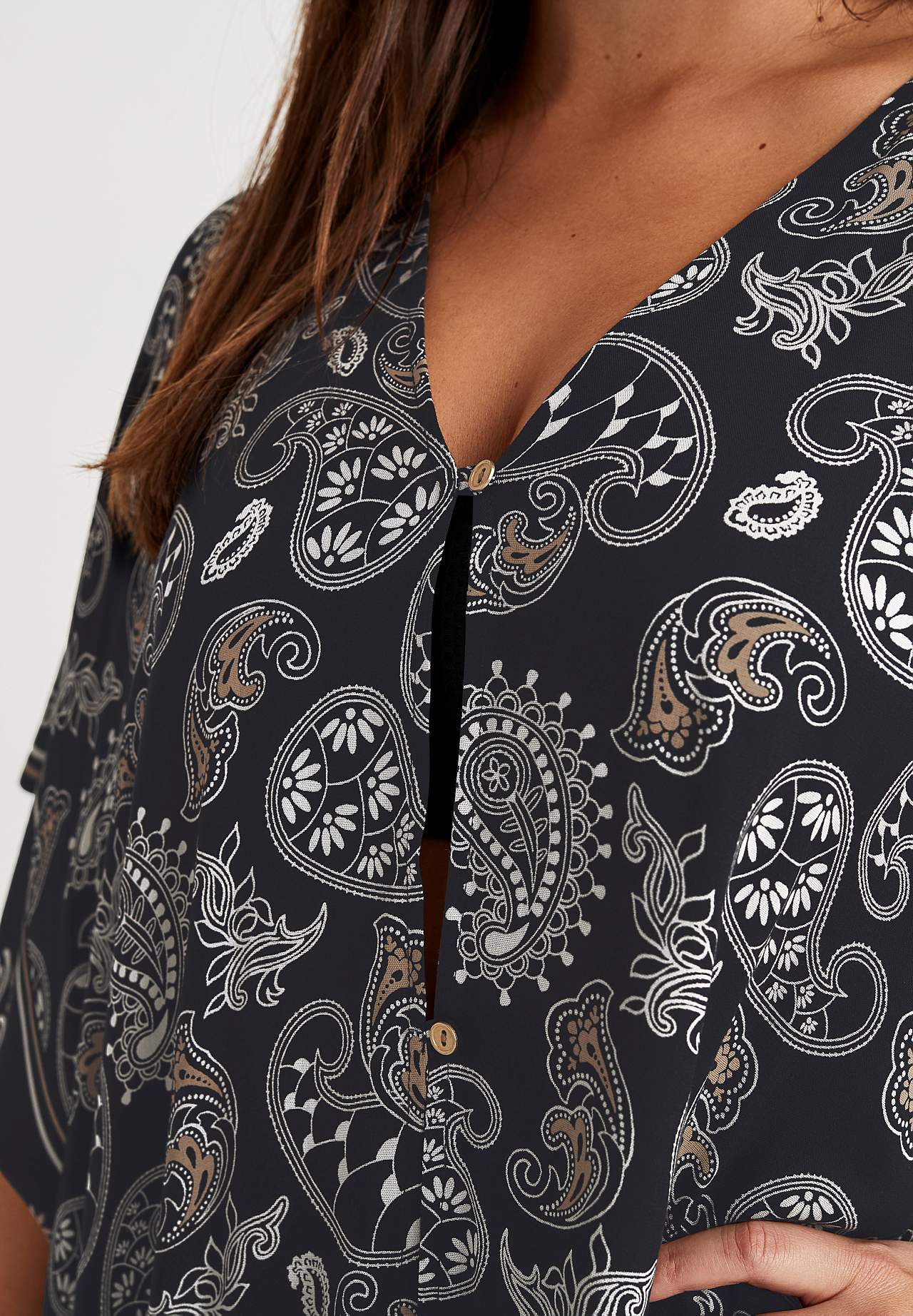 Strandkaftan med knappar