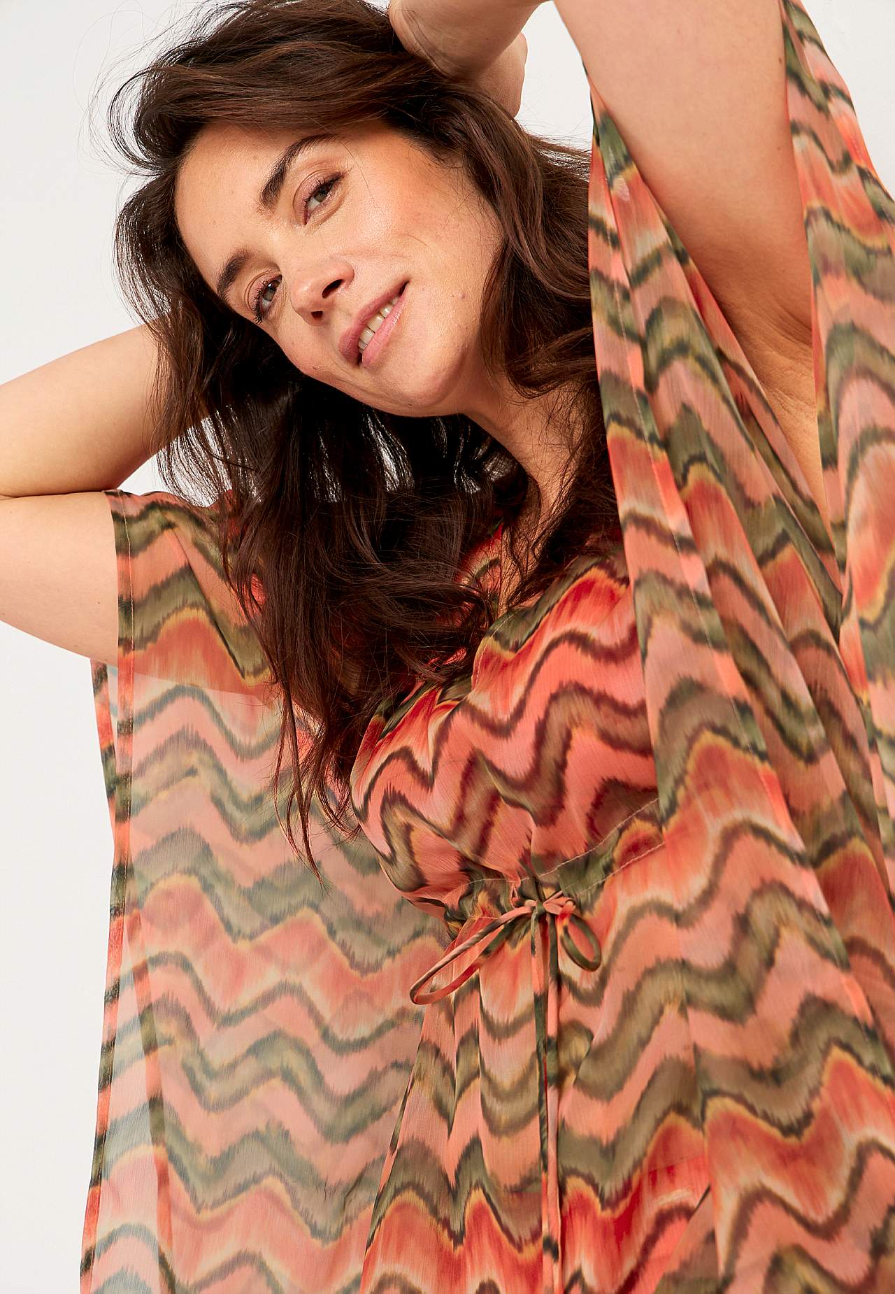Mönstrad strandkaftan