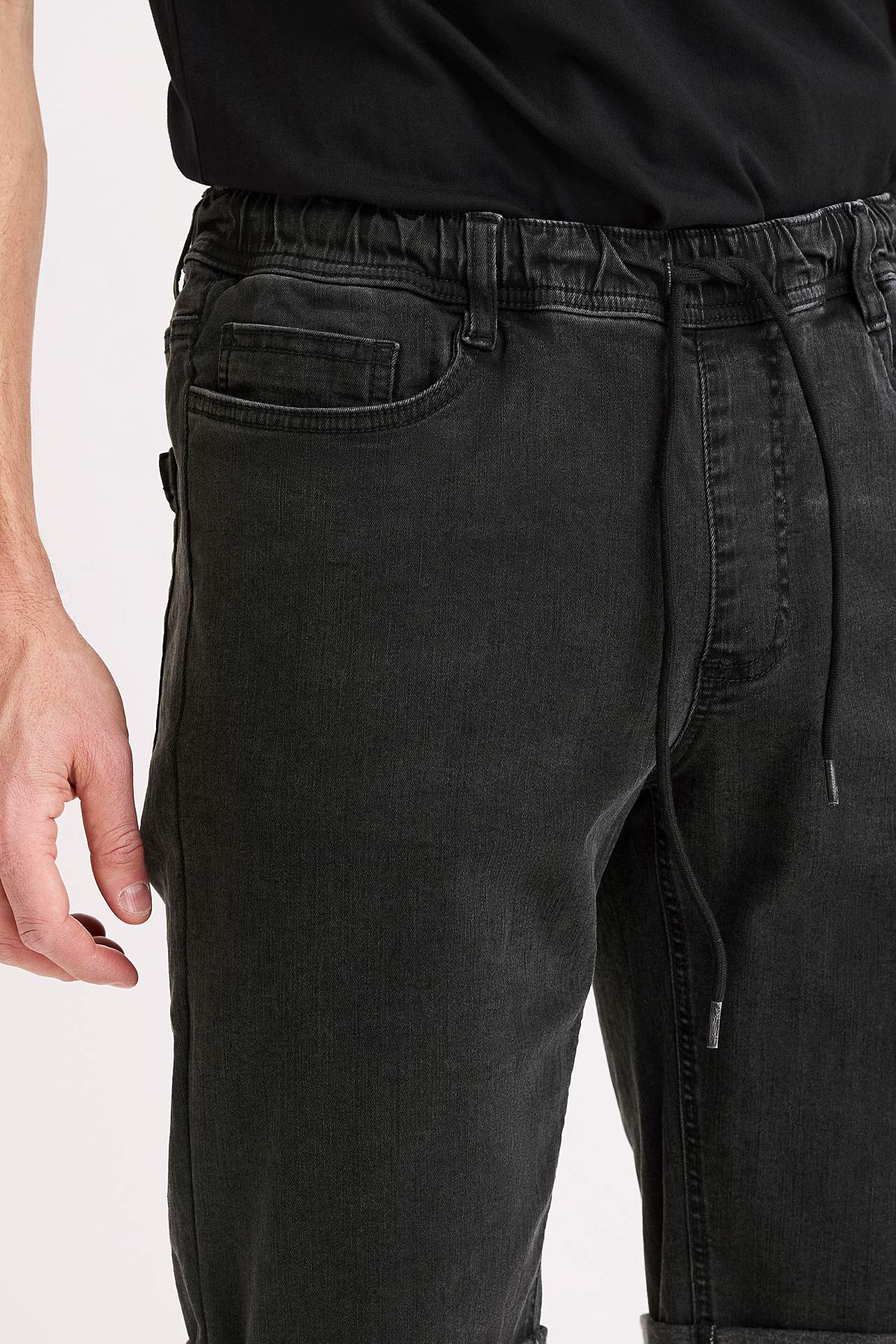 Joggershorts med elastisk midja