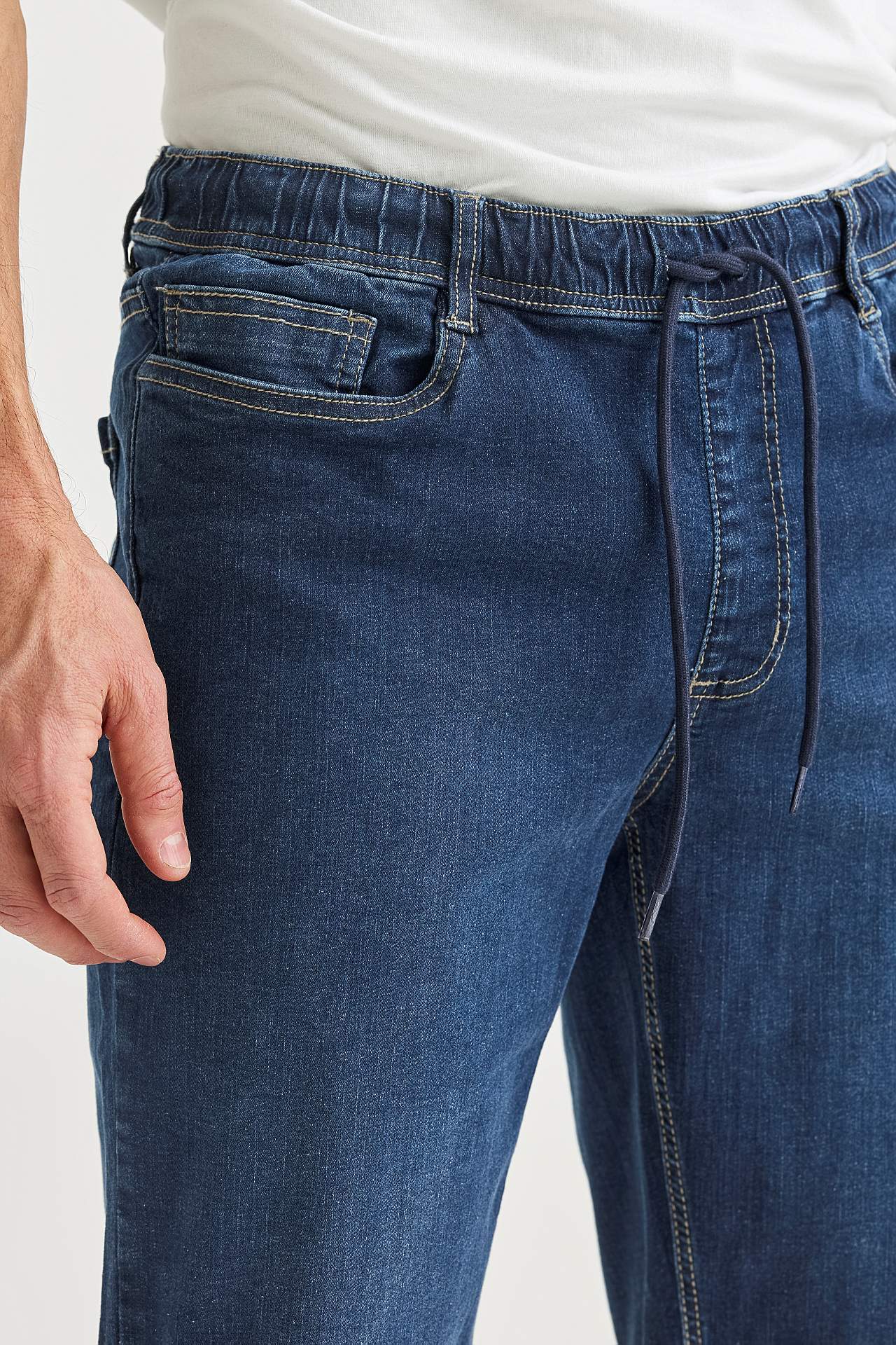 Joggershorts med elastisk midja