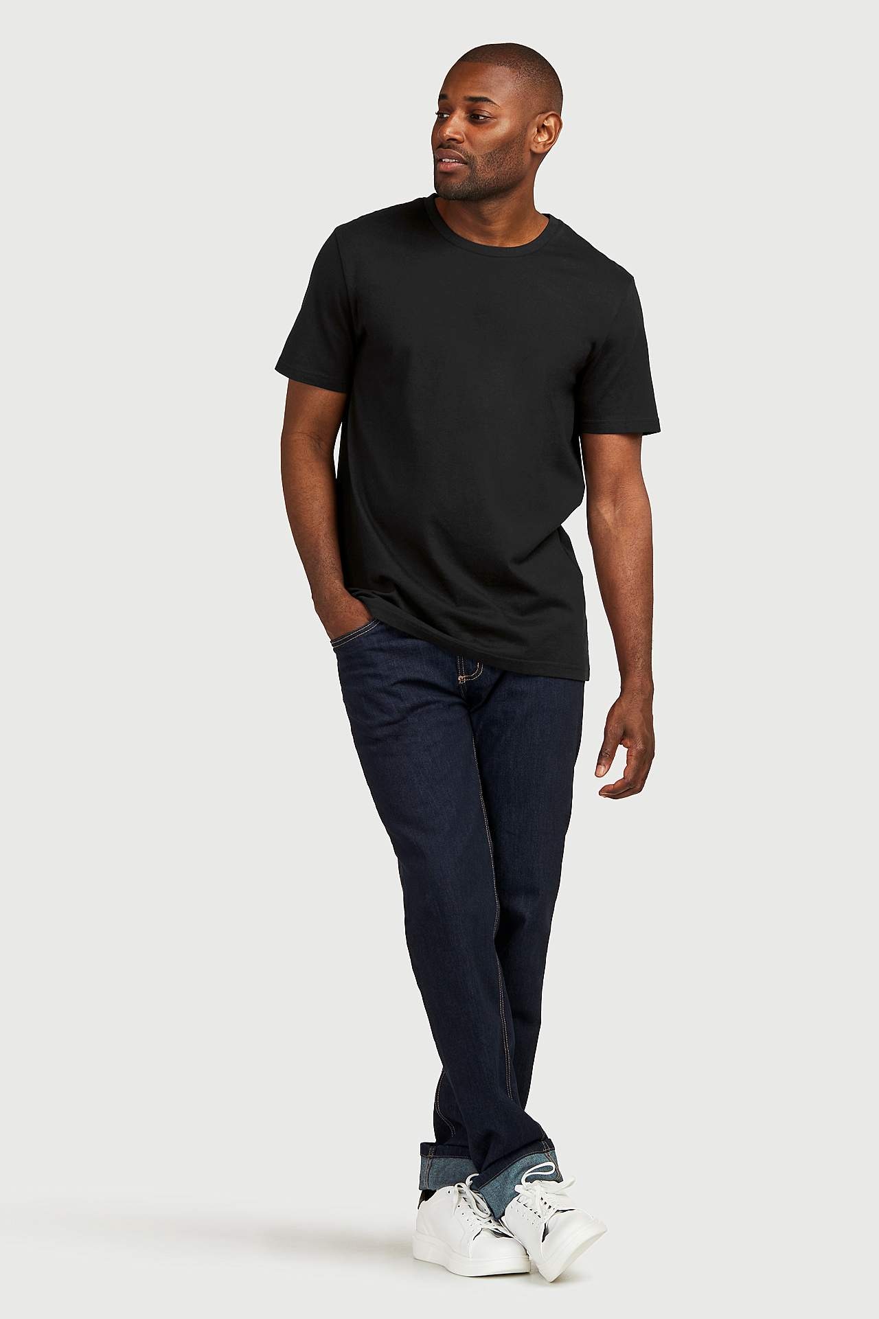 Raka jeans med stretch