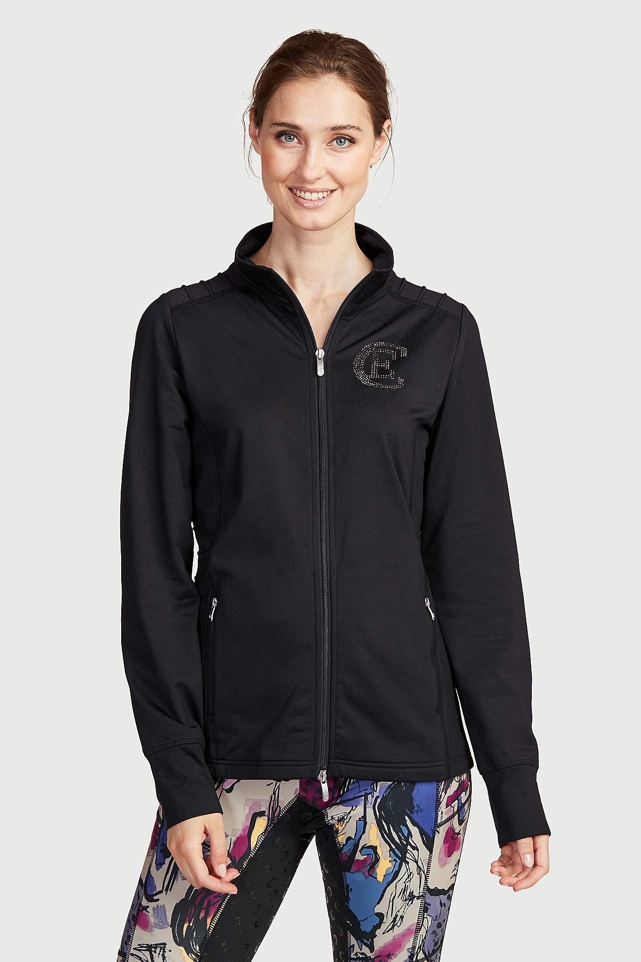 Långärmad tröja med dragkedja