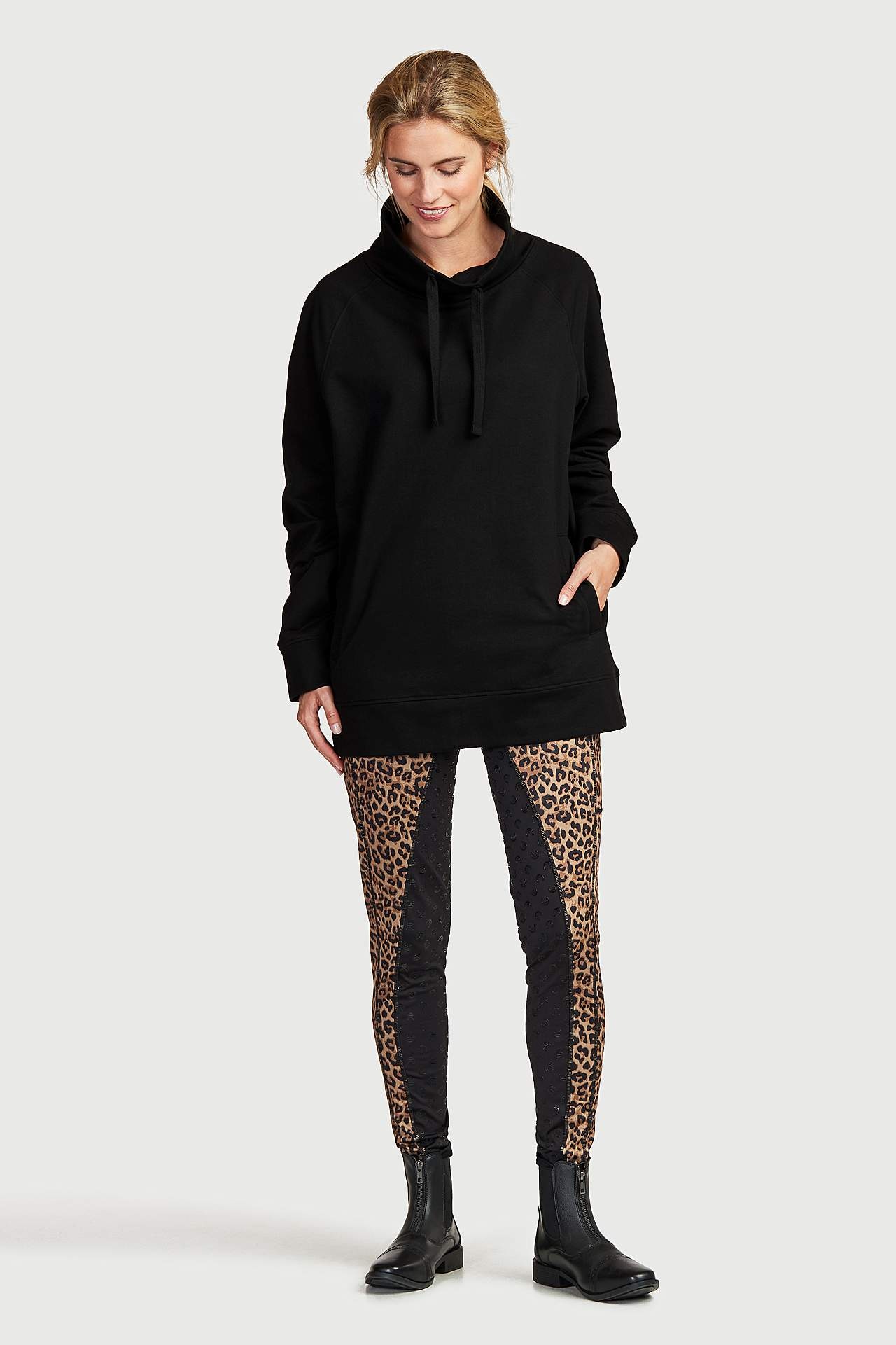 Mönstrade ridtights helskodda