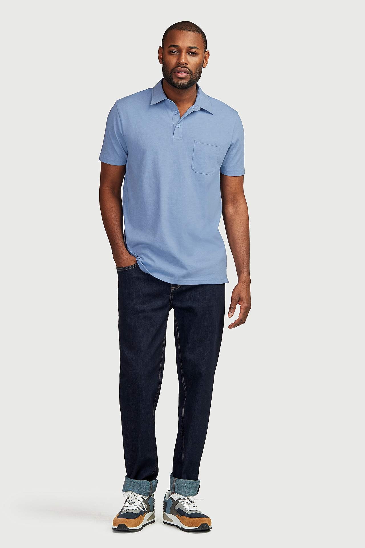 Raka jeans med stretch
