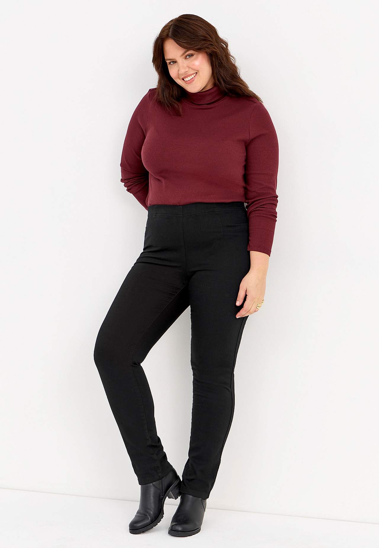Jeggings med smalt ben