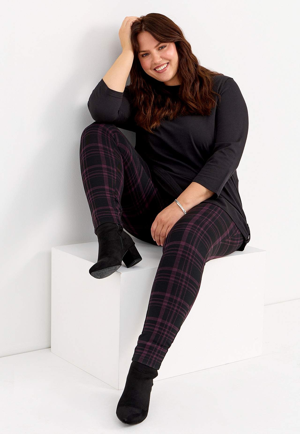 Rutiga leggings