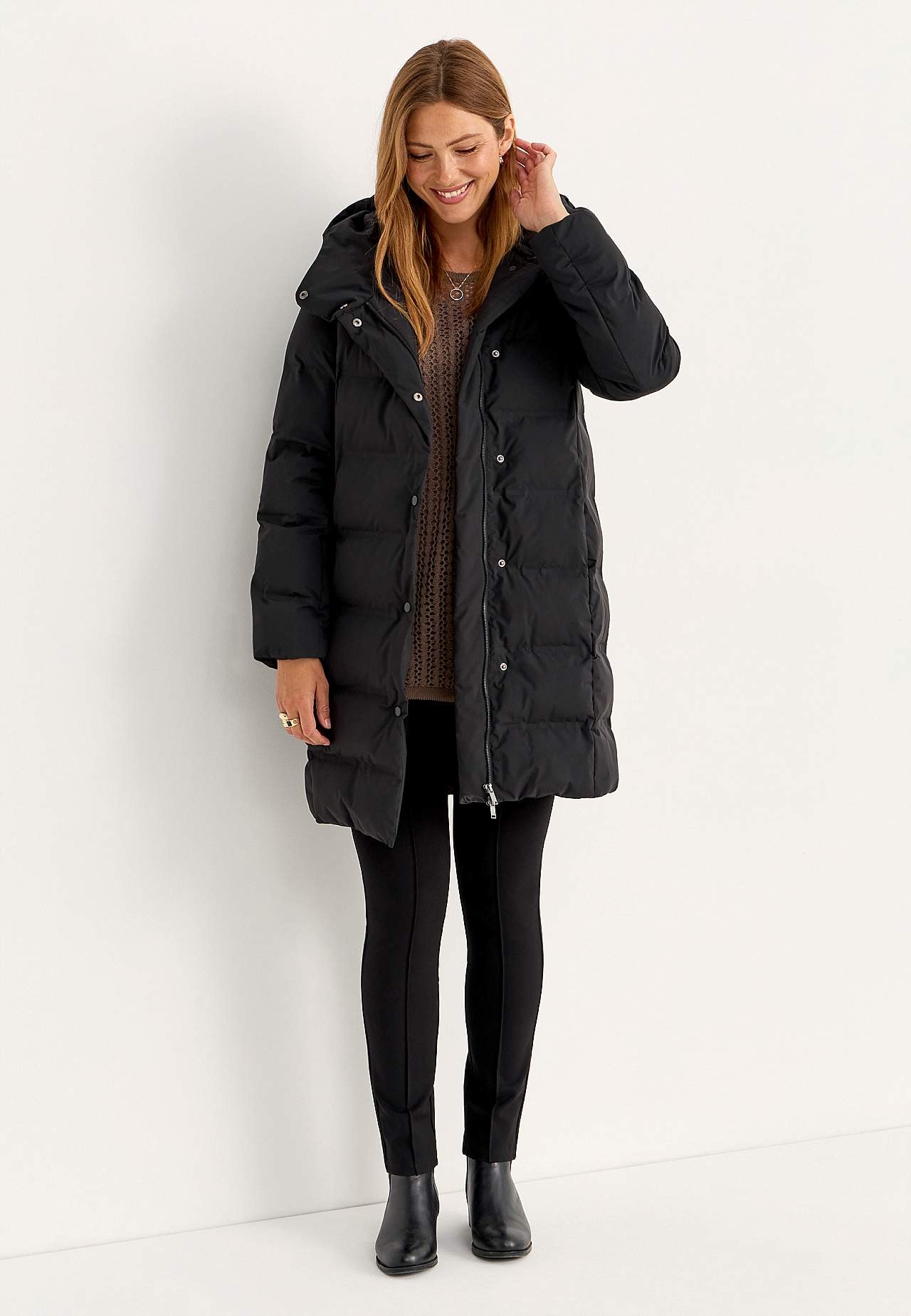 Jacka med dunkänsla