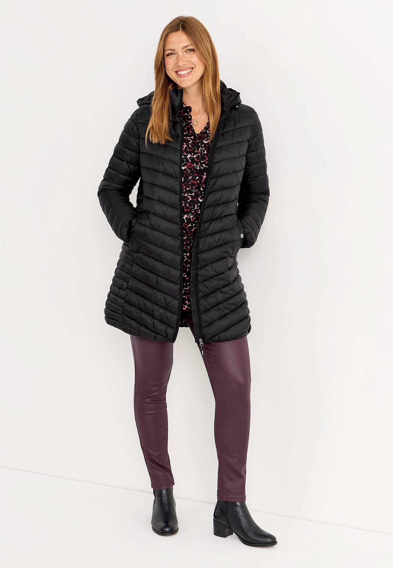 Quiltad lättviktsjacka