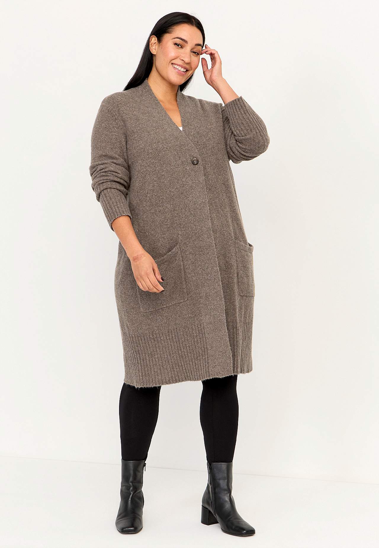 Mjuk, lång cardigan Harriet