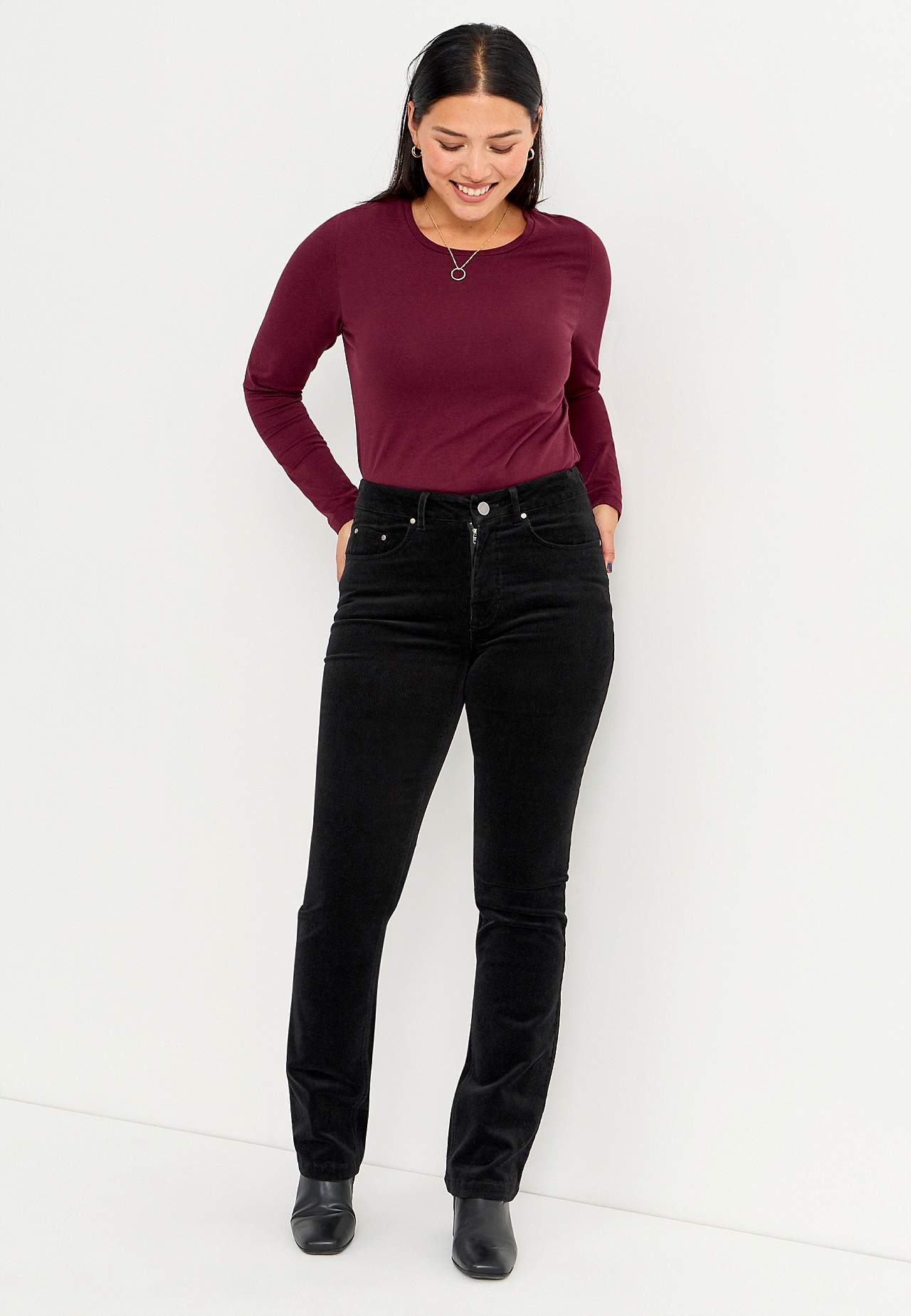 Stretchig manchesterbyxa