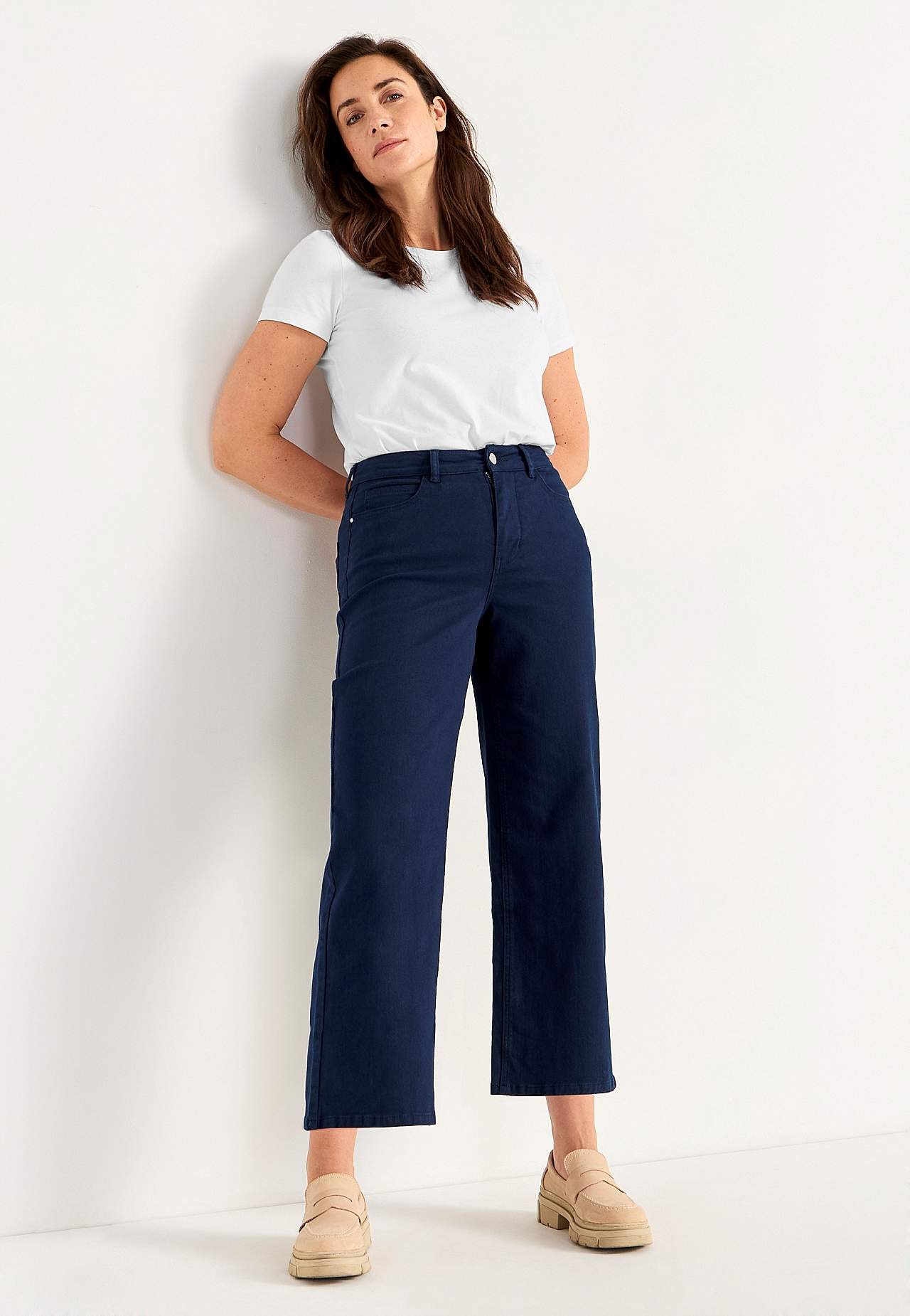 Stretchiga ankeljeans
