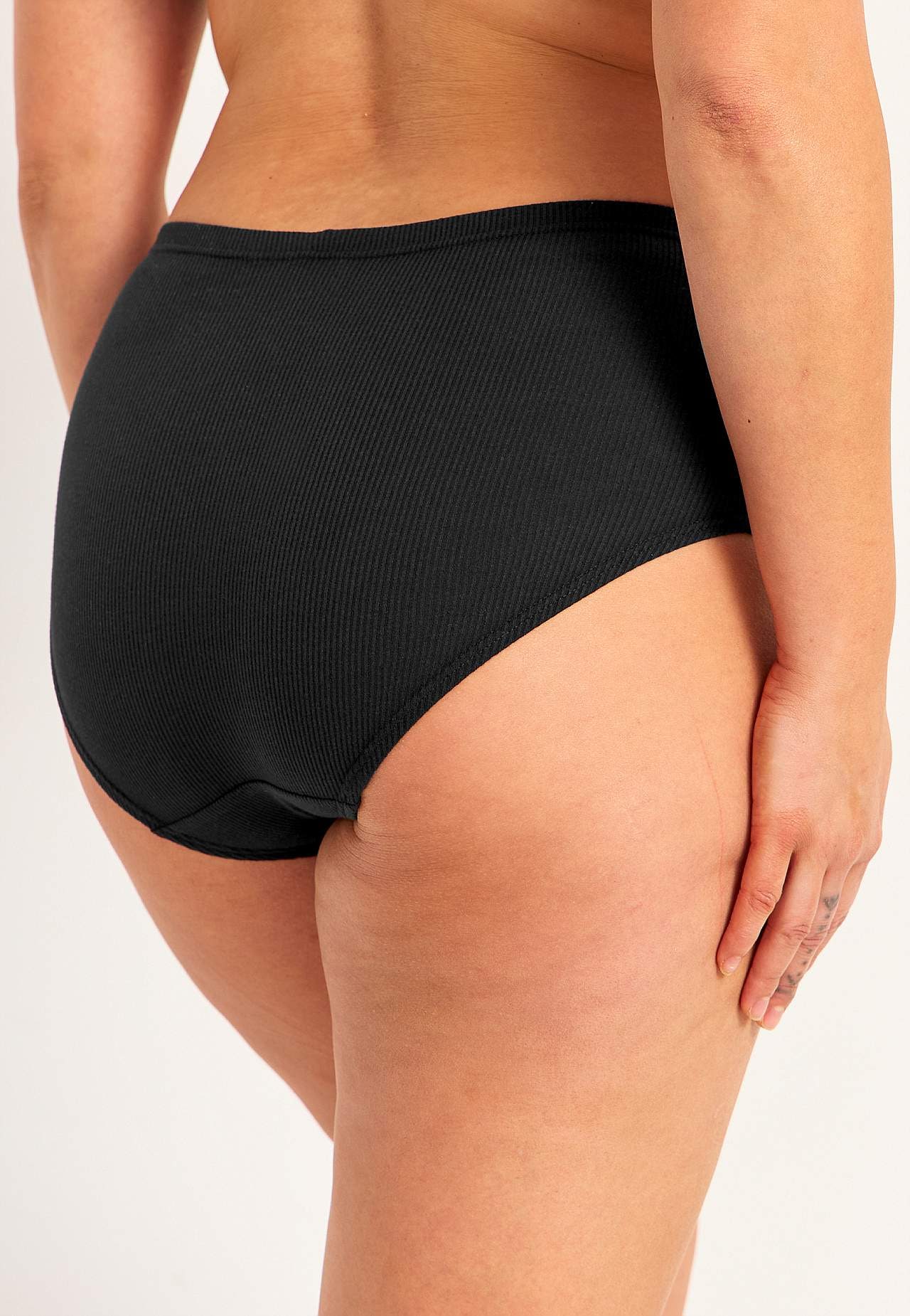 Ribbad trosa i bomull Lisa 6-pack