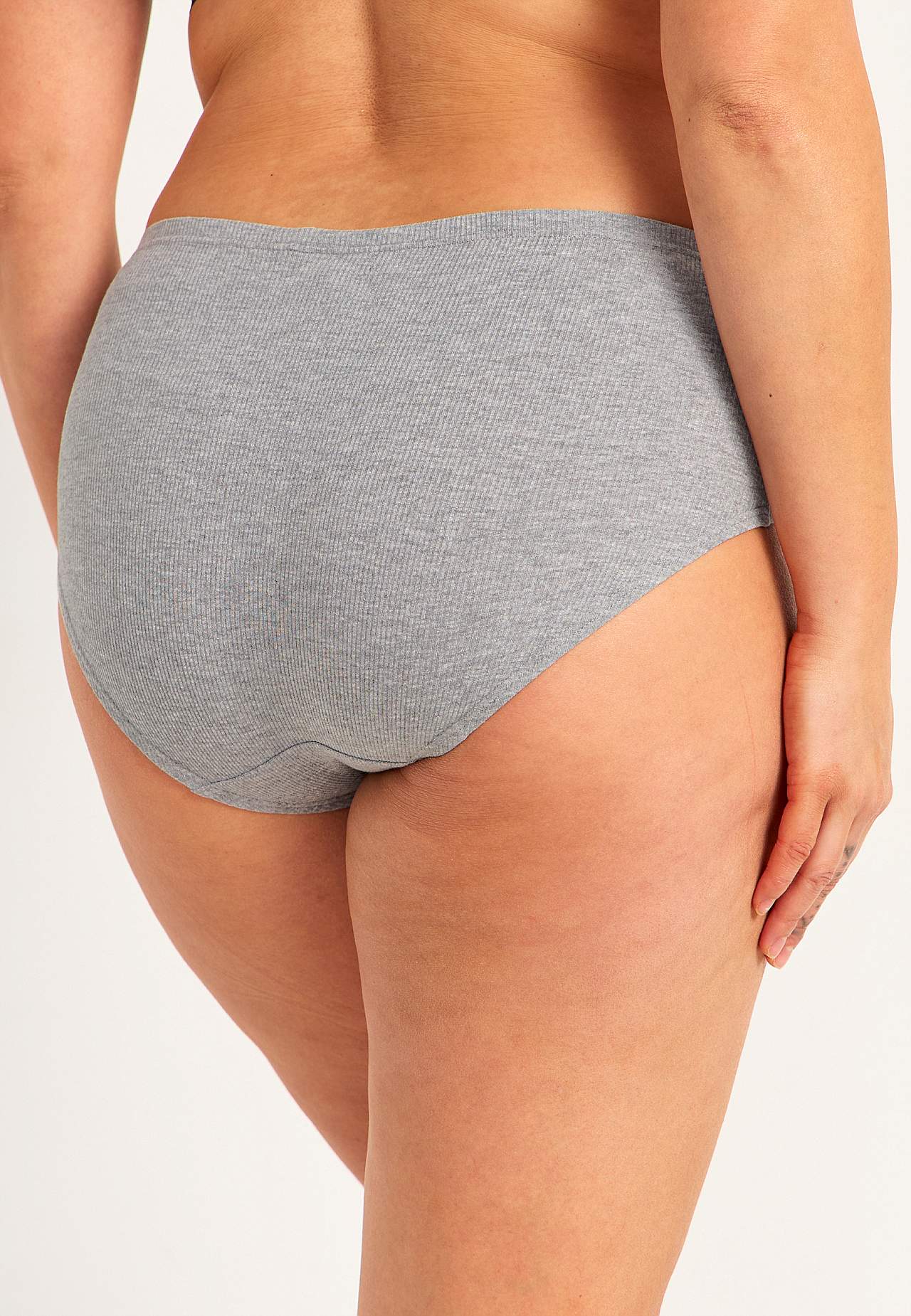 Ribbad trosa i bomull Lisa 6-pack